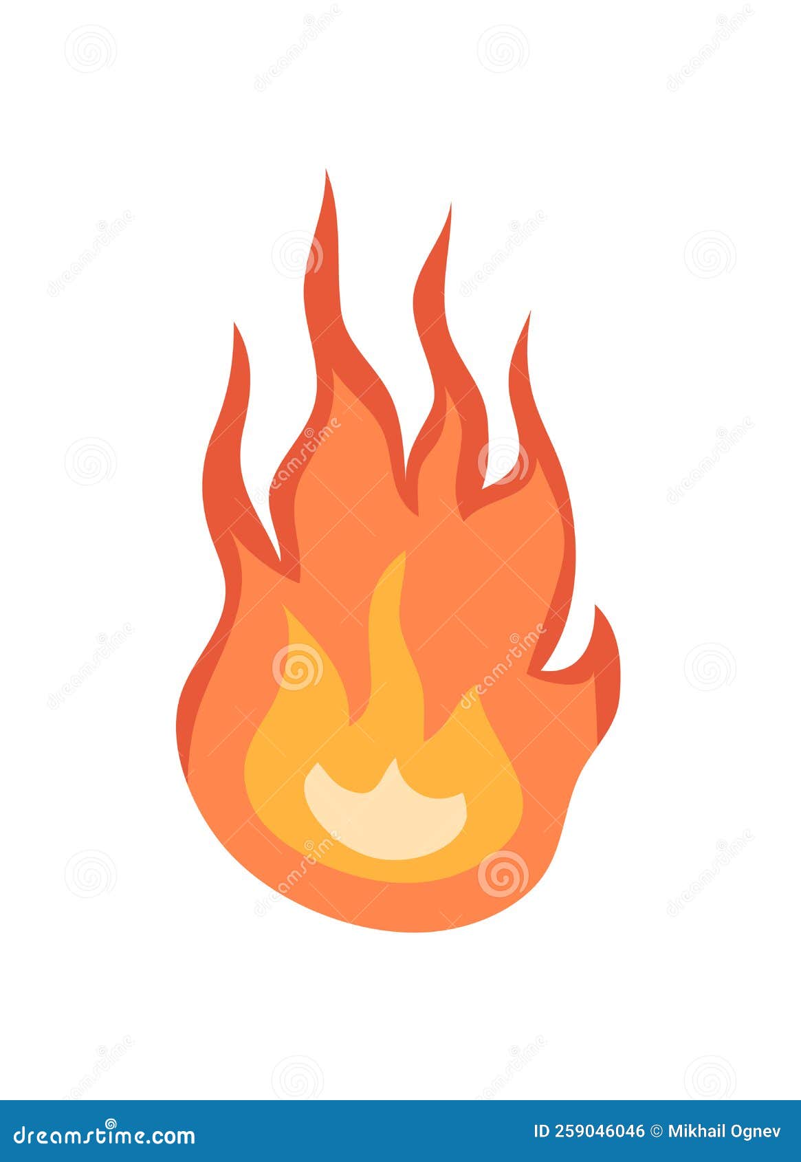 Conjunto de símbolos do emblema do elemento de chamas de fogo