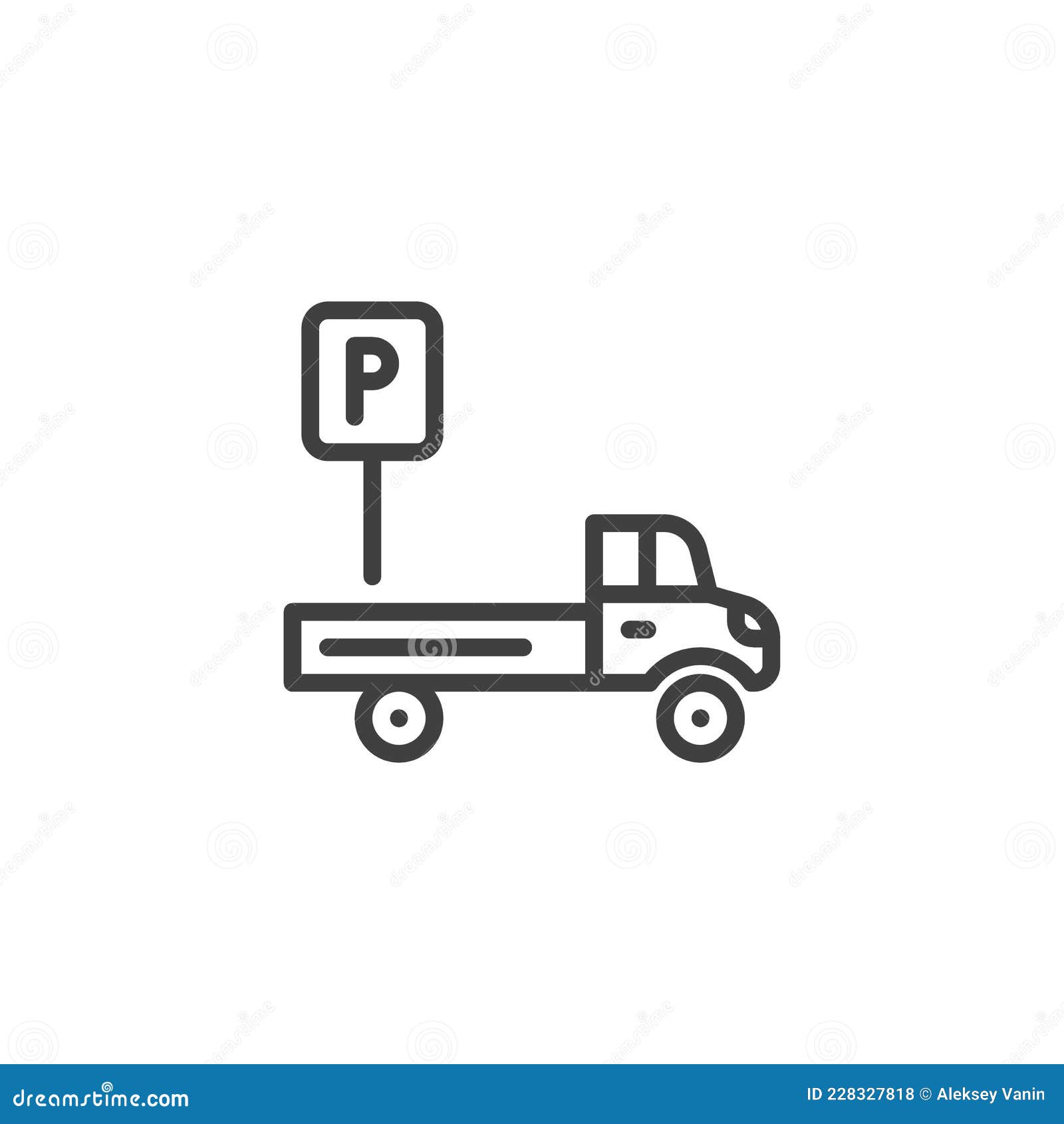 Estacionamento Para Caminhões Ilustração do Vetor - Ilustração de