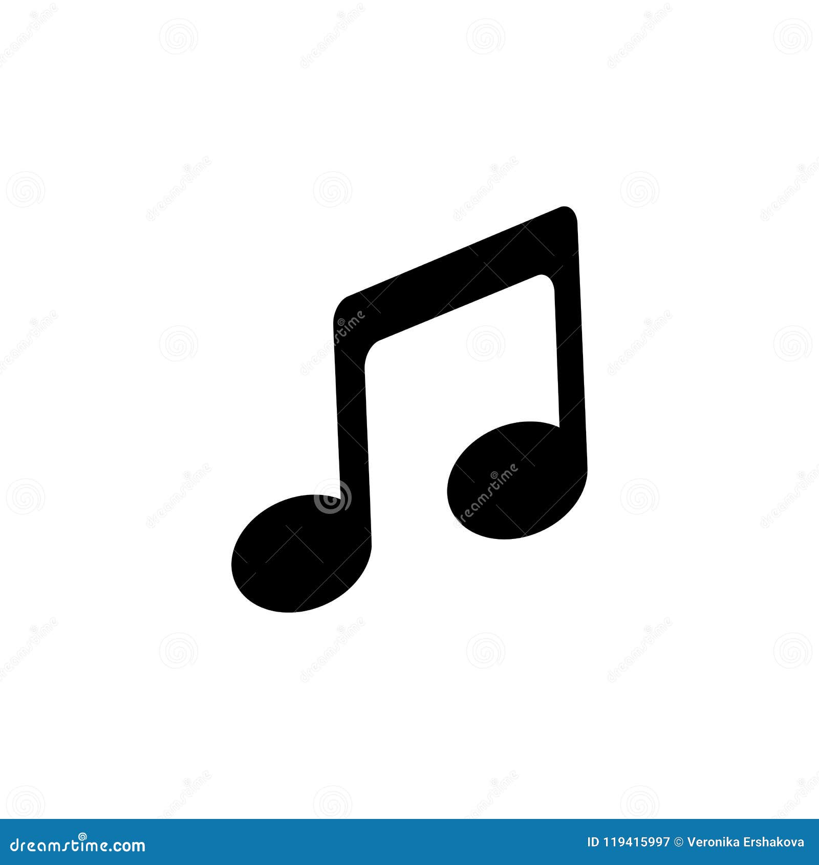 Ícone Notação Musical Ilustração Símbolo Nota Musical Sinal Melodia  Clássico imagem vetorial de aygunaliyeva© 482331836