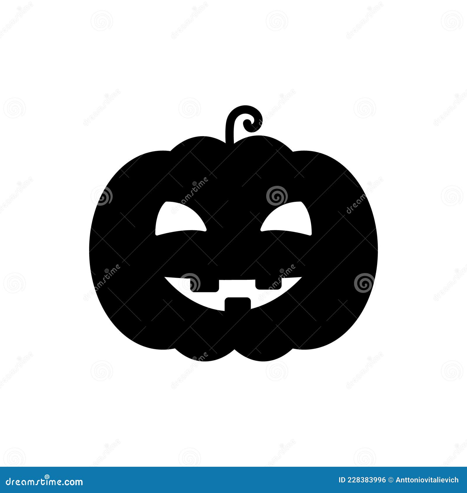 Assustador ícone de rosto de abóbora de halloween