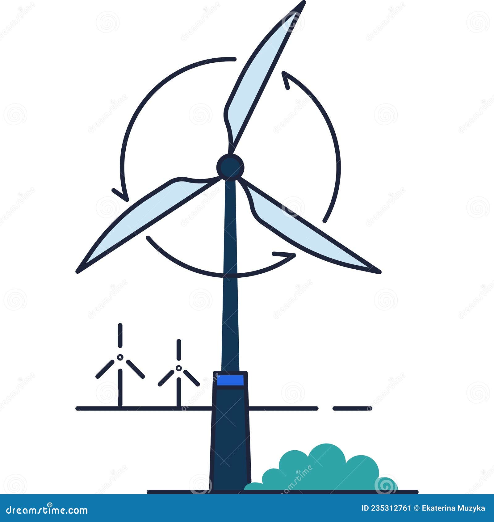 ícone Da Usina Eólica Vetor De Turbina De Energia Ilustração do Vetor -  Ilustração de eletricidade, gerador: 235312761