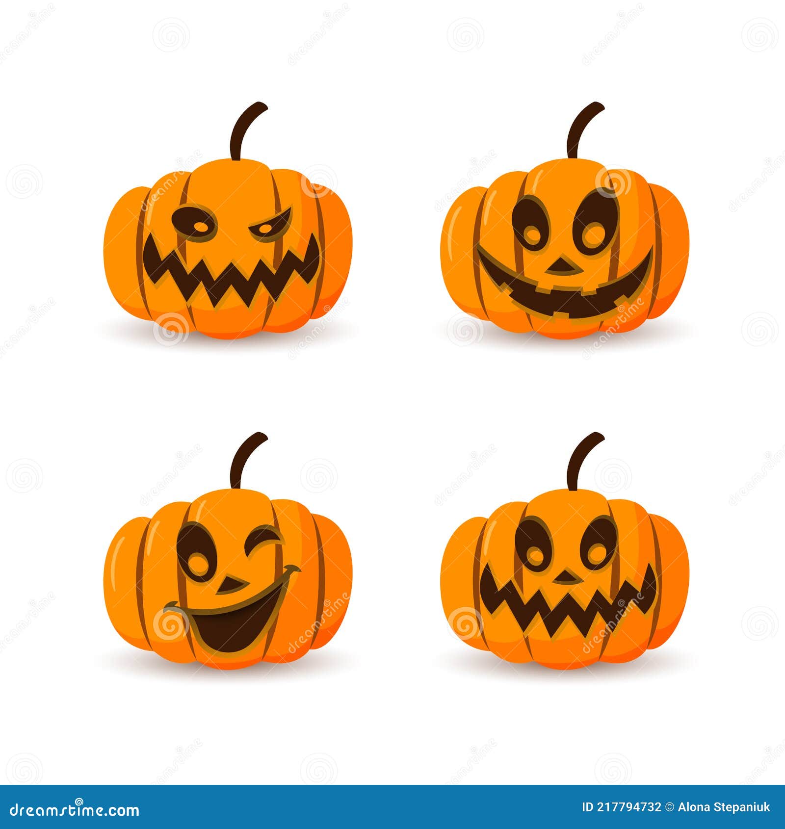 Vetores de Cara De Abóbora De Halloween Assustadora Vector Design