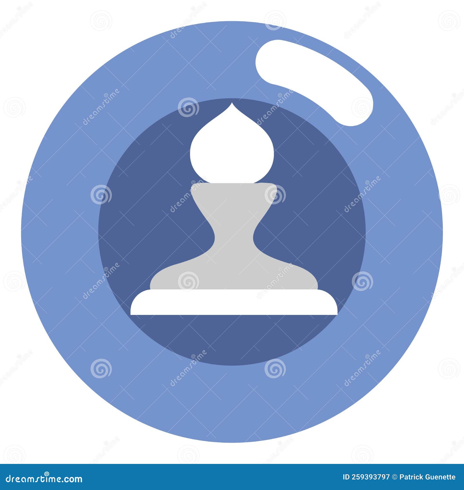 ícone de xadrez de bispo ilustração do vetor. Ilustração de prato -  224070750