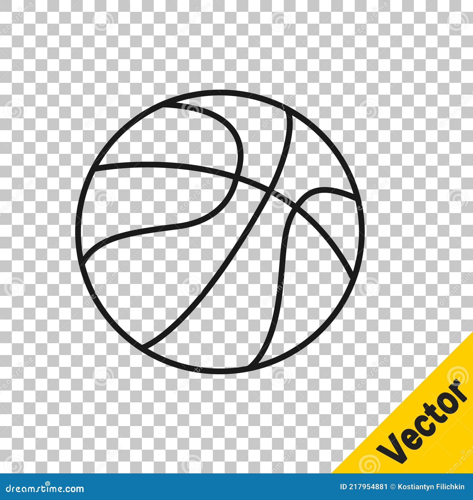 Bola de basquete isolada em fundo transparente