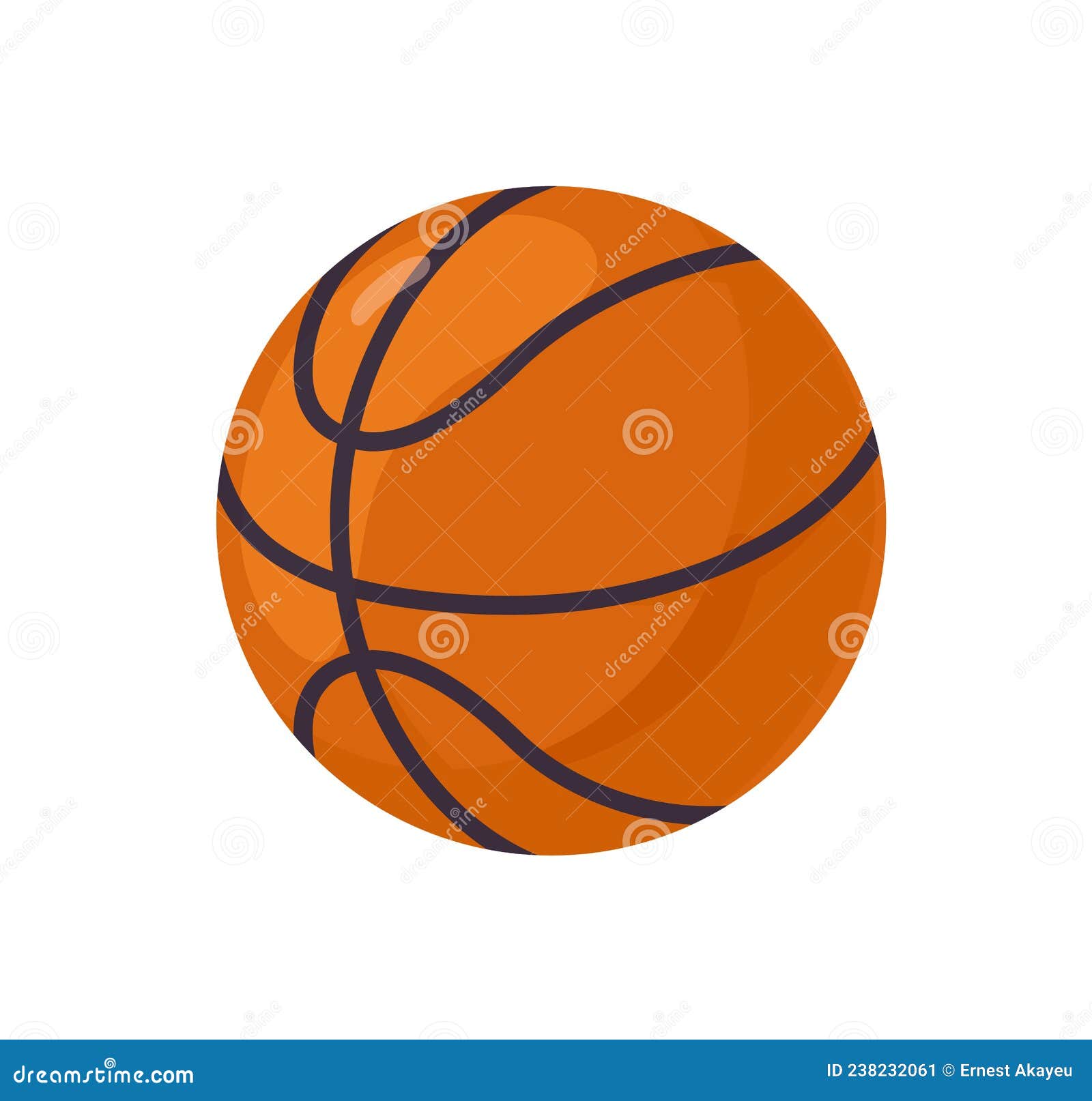 Bola De Basquete Para Jogar Vetor De Jogo Desportivo Ilustração do