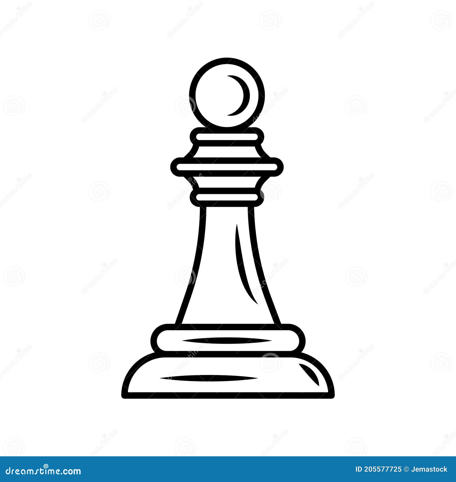 Jogo de xadrez de desenho animado modelo 3d