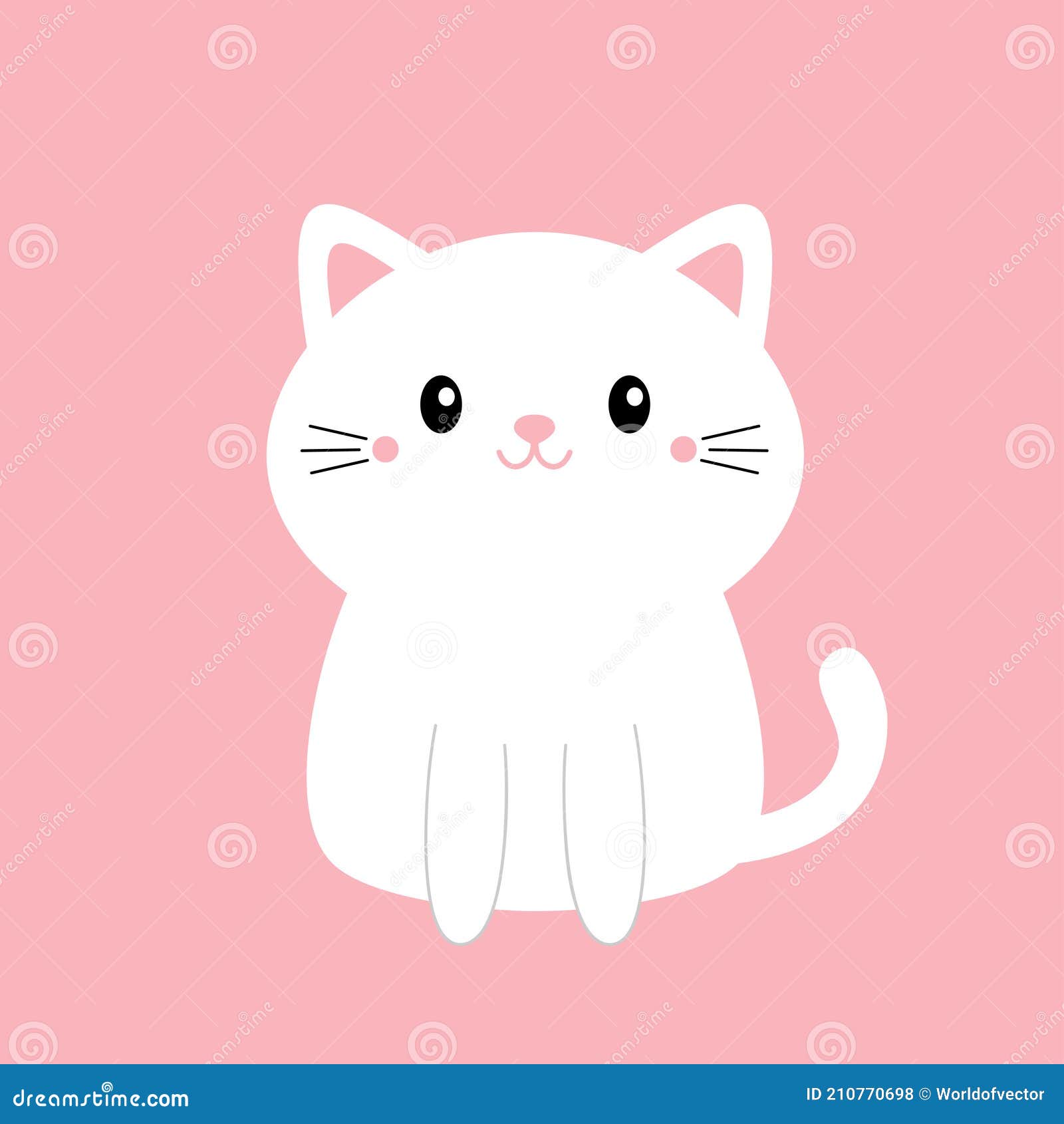 Vetores de Gato Branco Bonito E Texto Uau Kawaii Emoções Positivas  Impressão Infantil Para Roupas Ilustração Ilustração De Vetor De Cartão  Ícone Da Cabeça Emoji De Anime Japonês e mais imagens de