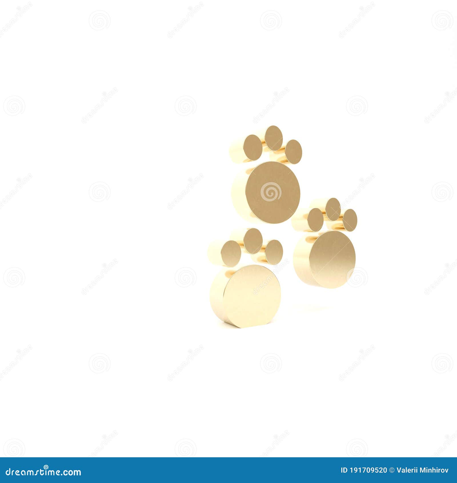 Desenho de ilustração de renderização 3d de gato
