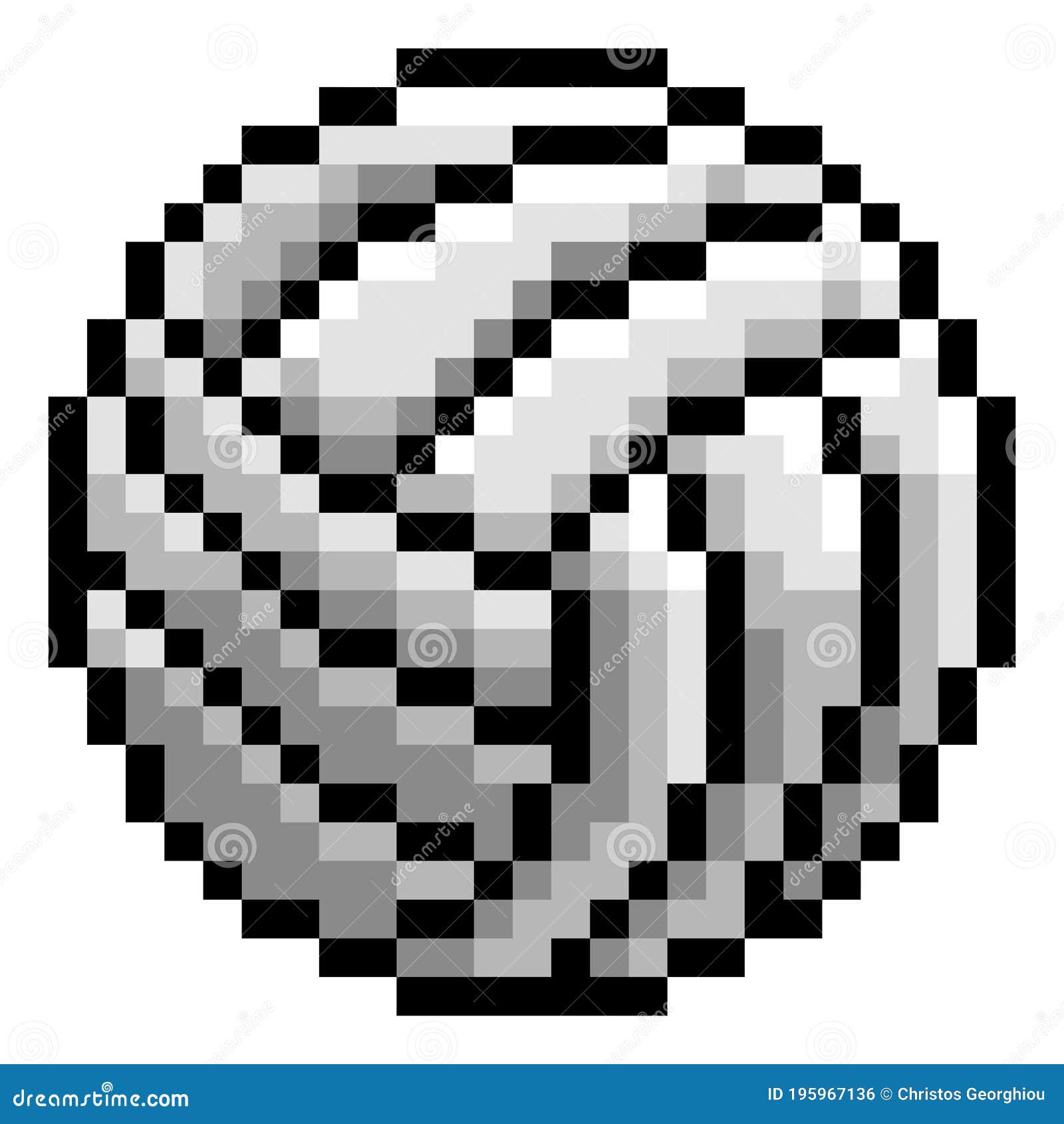 Bola de futebol de 8 bits pixel. pixels de bola para ativos de