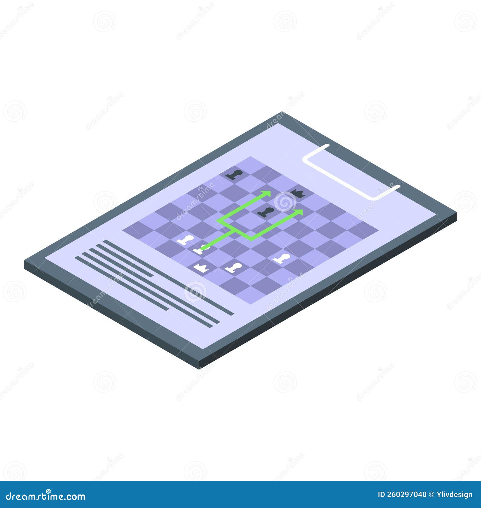 vetor de contorno do ícone de xadrez online. tabuleiro de jogo