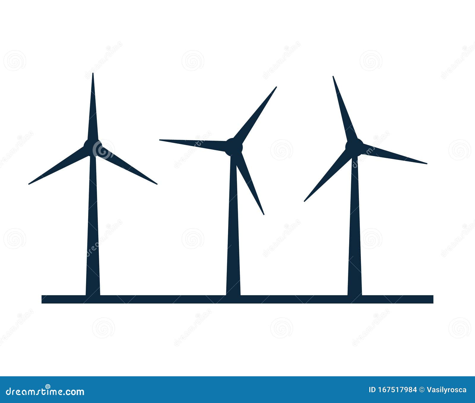 Fonte De Energia Eólica Isolada De Moinho De Vento Ilustração do Vetor -  Ilustração de biografia, turbina: 233968660