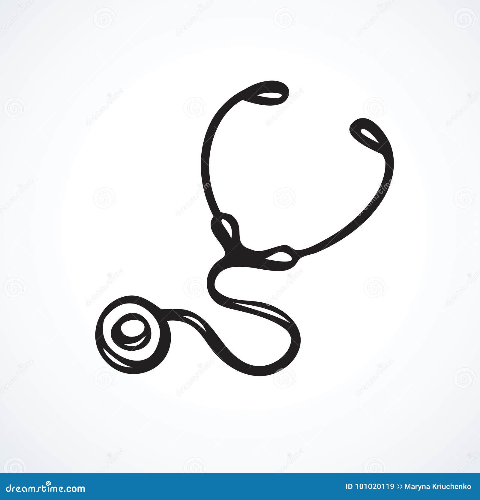 Icone Do Estetoscopio Desenho Do Vetor Ilustracao Do Vetor Ilustracao De Icone Desenho 101020119