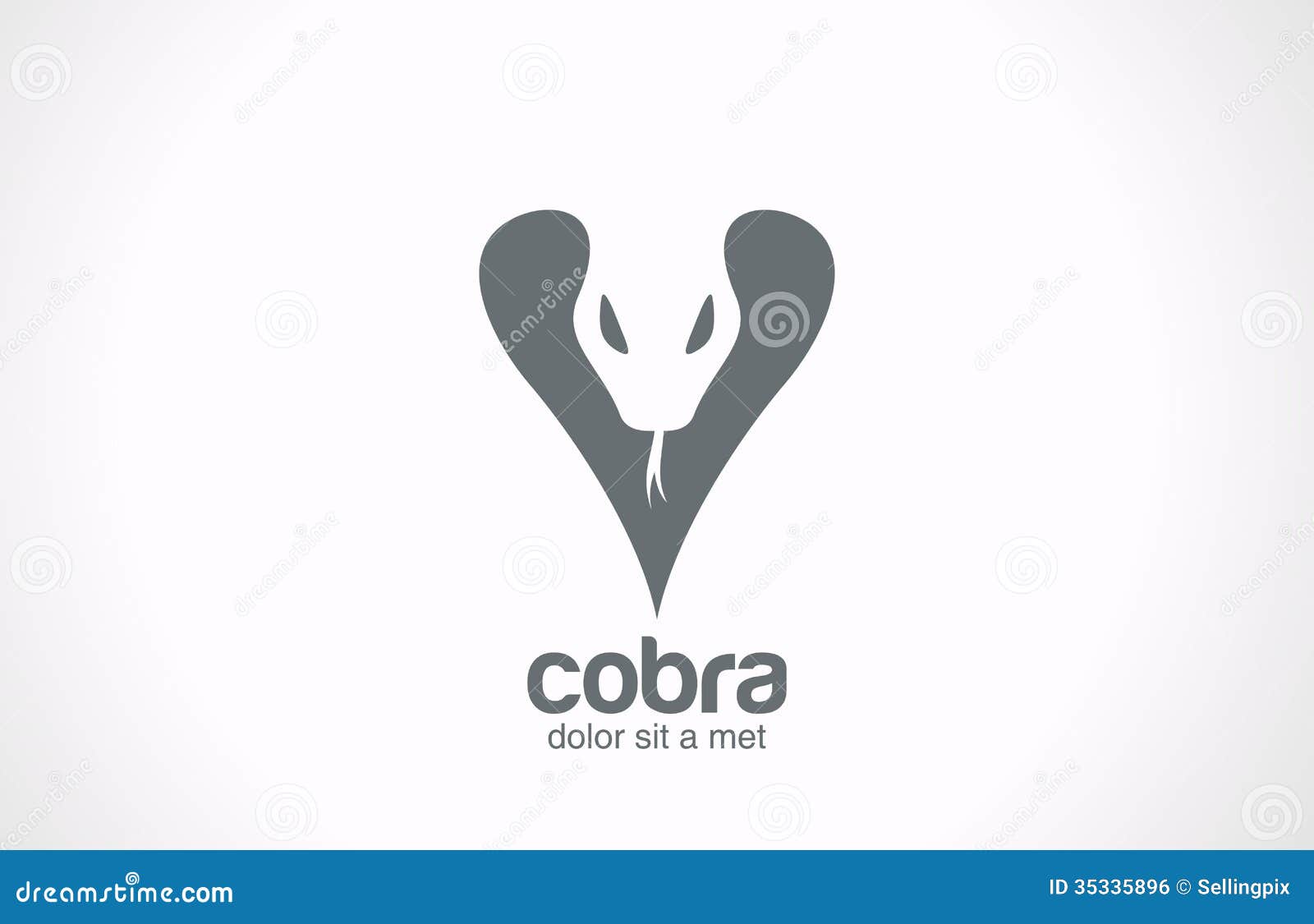 Desenho Uma Cobra Logotipo Forma Uma Cobra vetor(es) de stock de