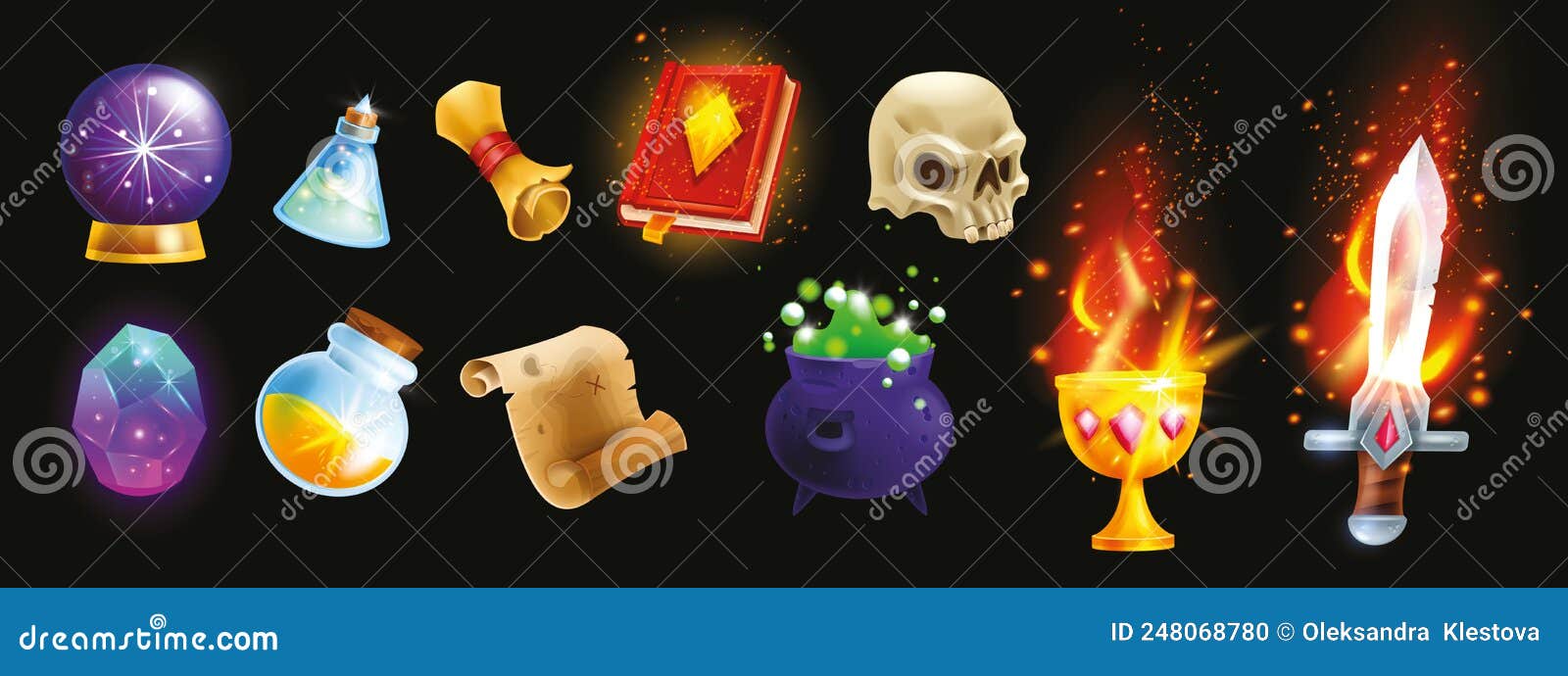 Item De Vetor De Jogo Mágico De Bola De Cristal PNG , Cristal