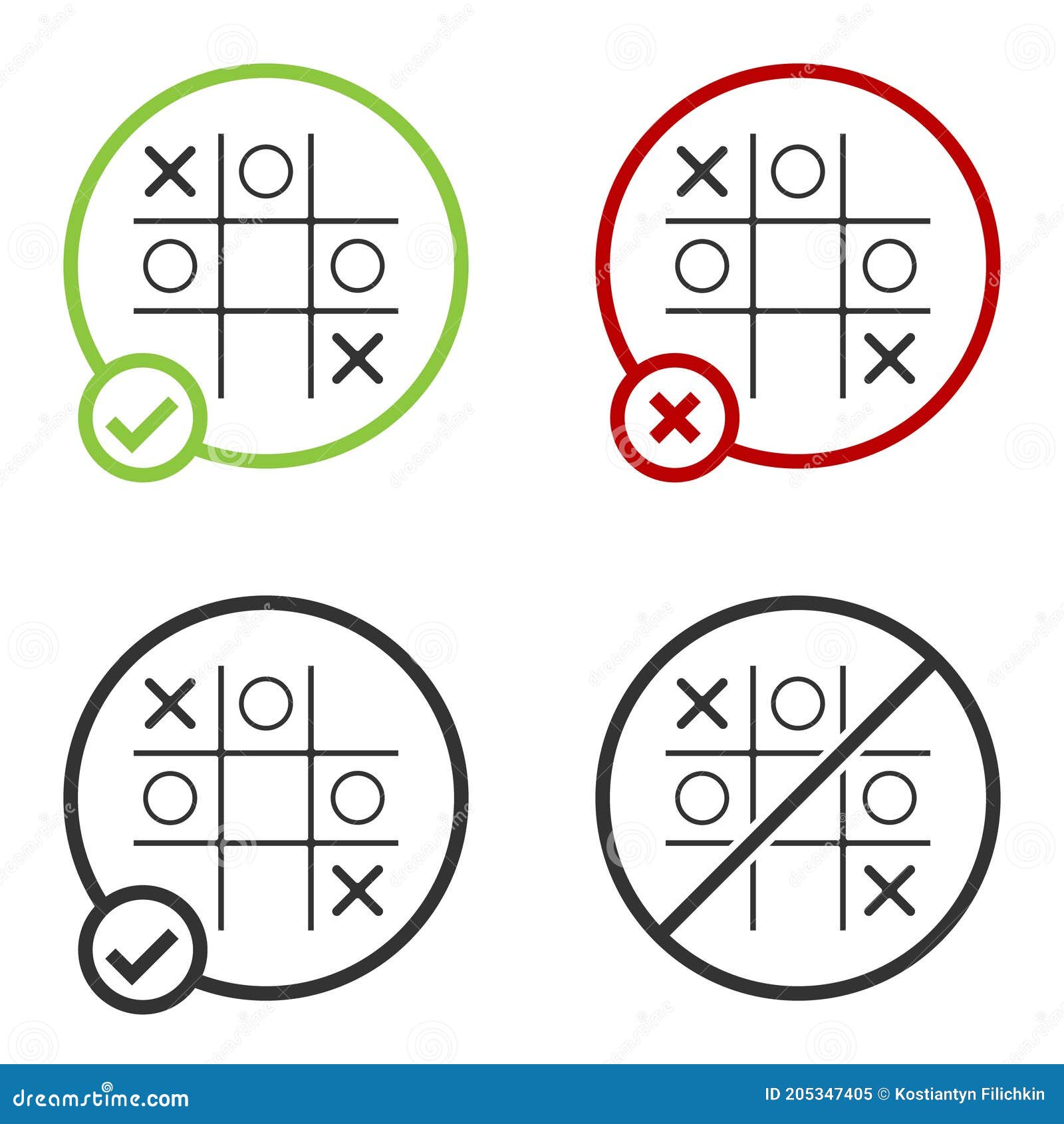 Linha Branca Tic Tac Toe Jogo Ícone Isolado No Fundo Preto. Vector Royalty  Free SVG, Cliparts, Vetores, e Ilustrações Stock. Image 158138170