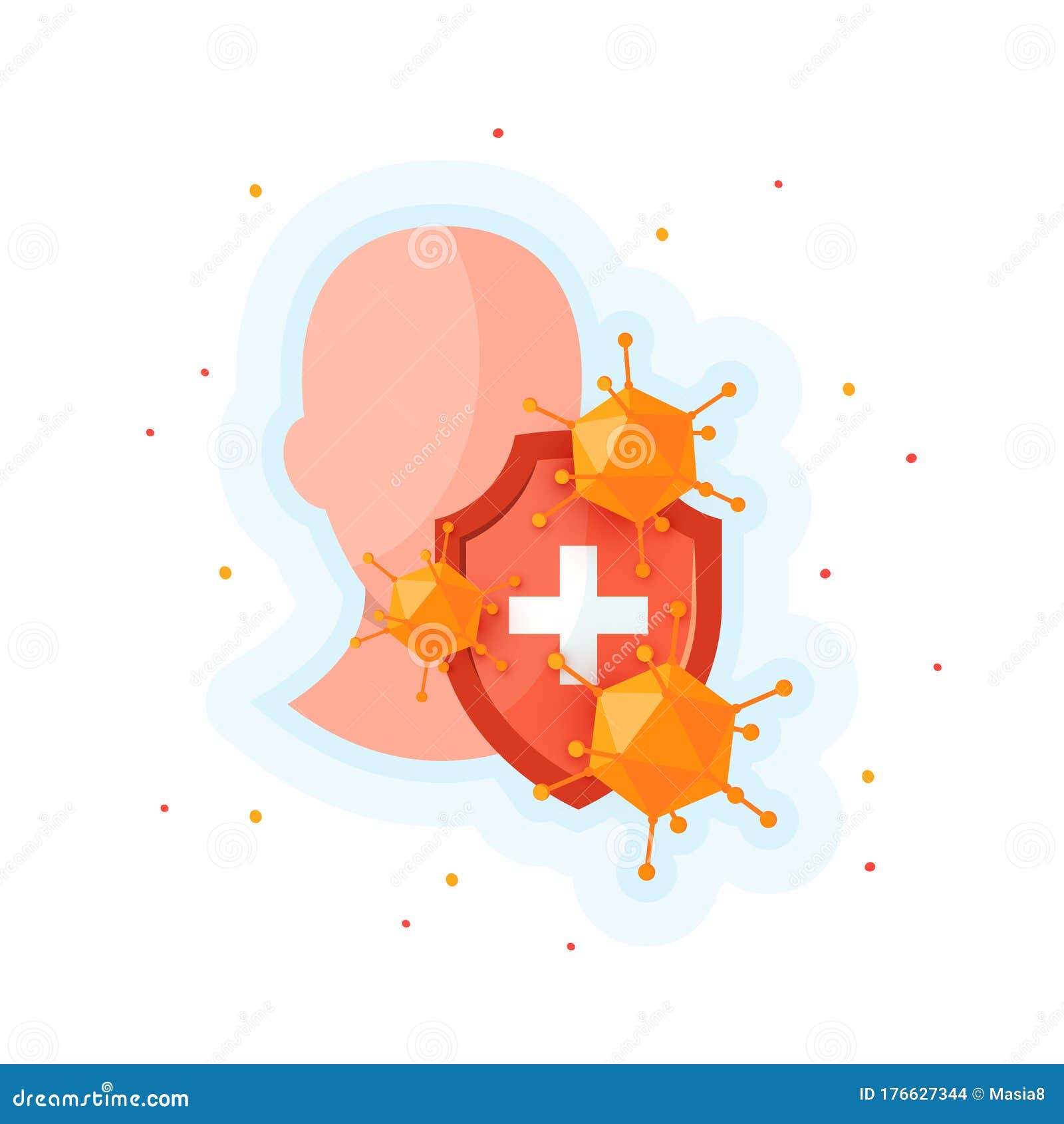 Cone Colorido Do Microscópio. Ilustração Vetorial No Estilo Dos