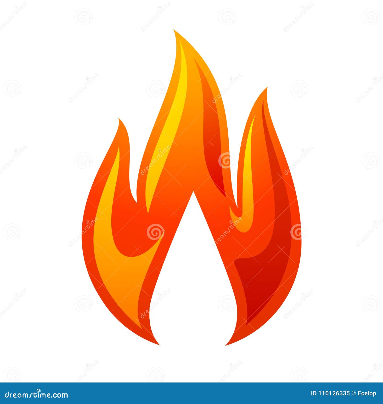 Logotipo Do Fogo Fogo Vermelho, Amarelo Ilustração do Vetor - Ilustração de  energia, aviso: 119144608