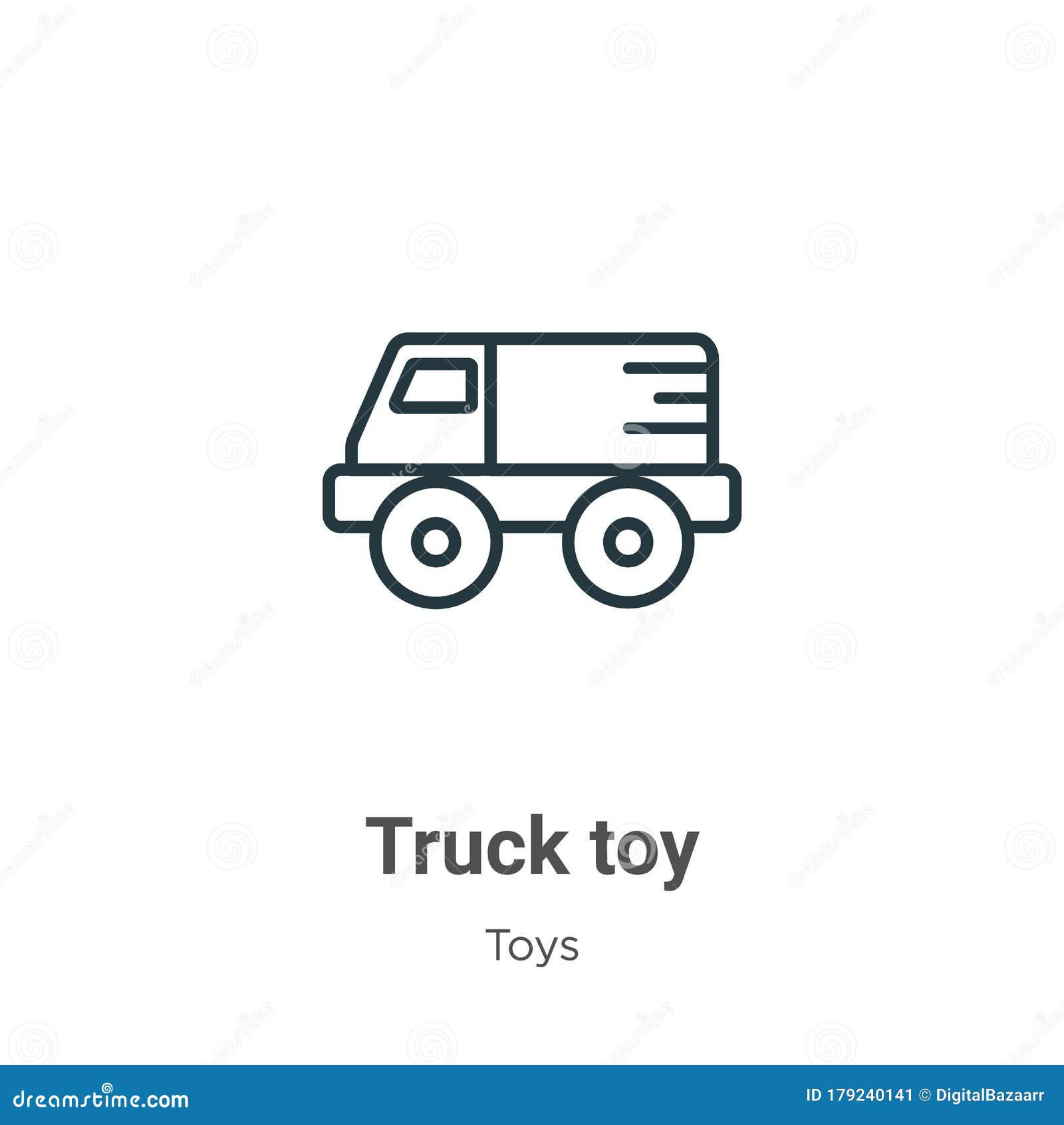 Caminhão de brinquedo - ícones de transporte grátis