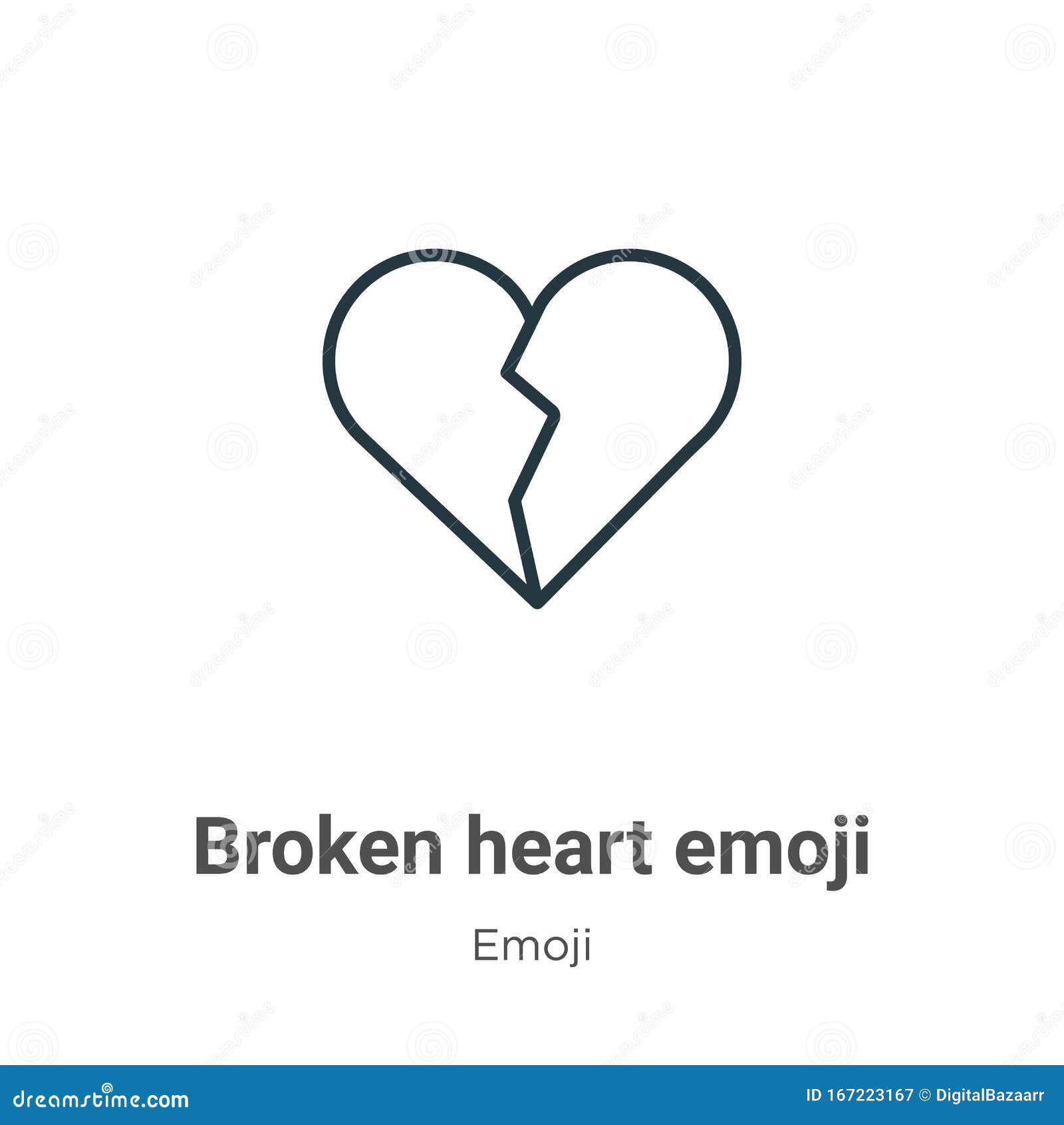 Vetores de Emoji De Amor Linha Fina Com Corações e mais imagens de