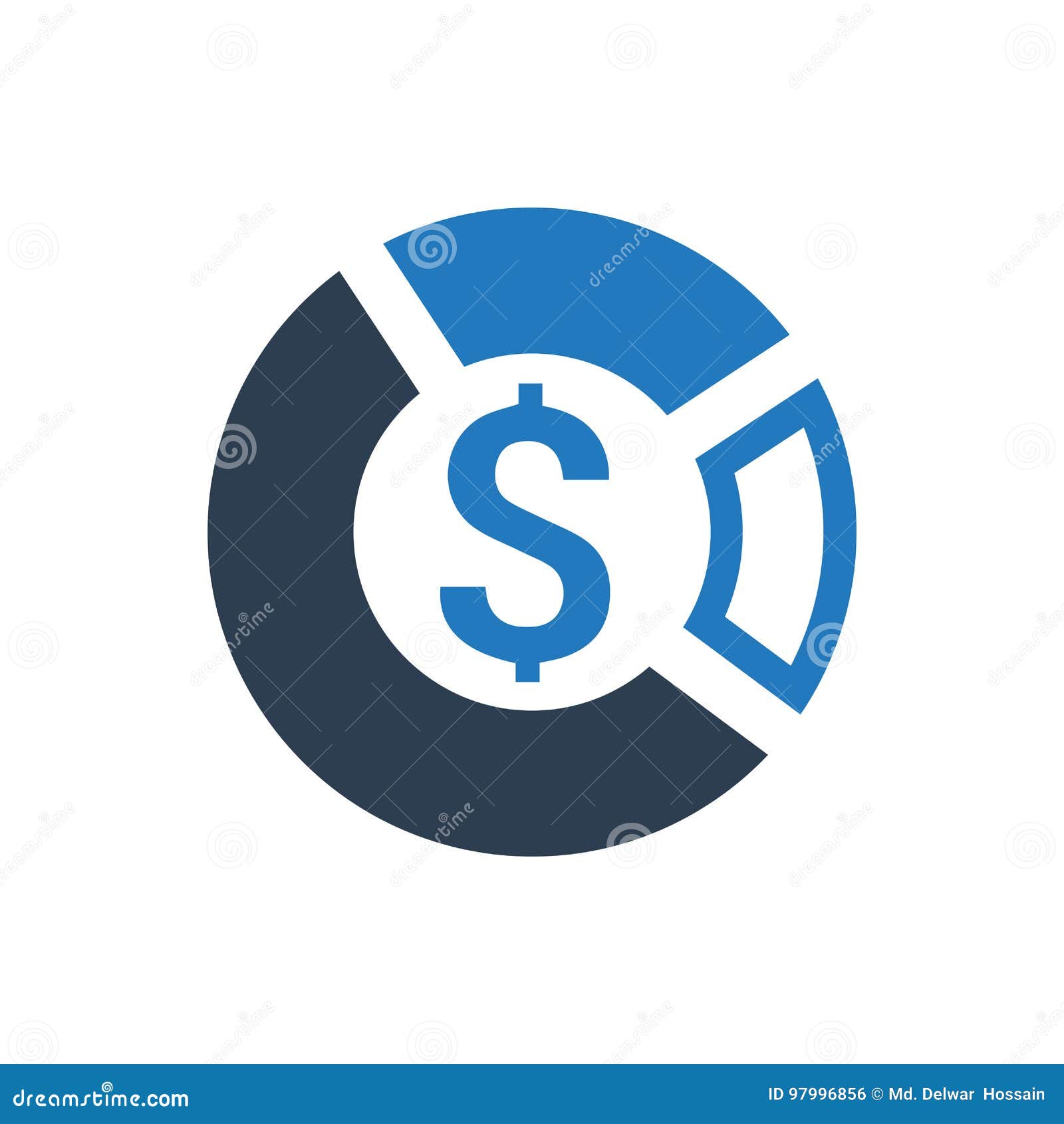 Icone Financeiro Da Carta De Torta Ilustracao Do Vetor Ilustracao De Torta Icone 97996856