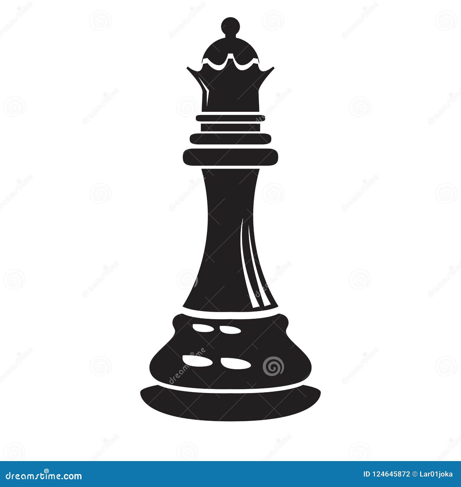 Ilustração em vetor xadrez rei e rainha