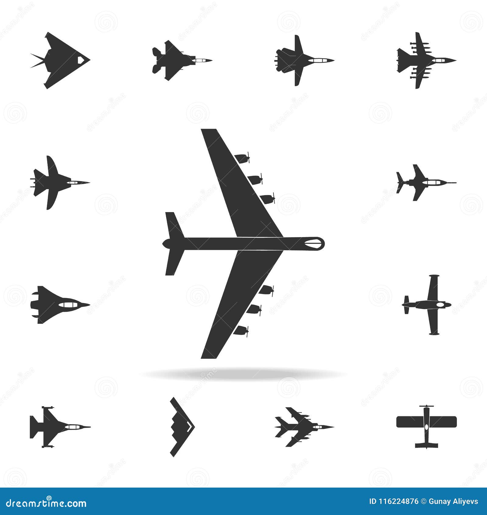 Ilustração Plana Do Jogo Do Avião Do Projeto Royalty Free SVG