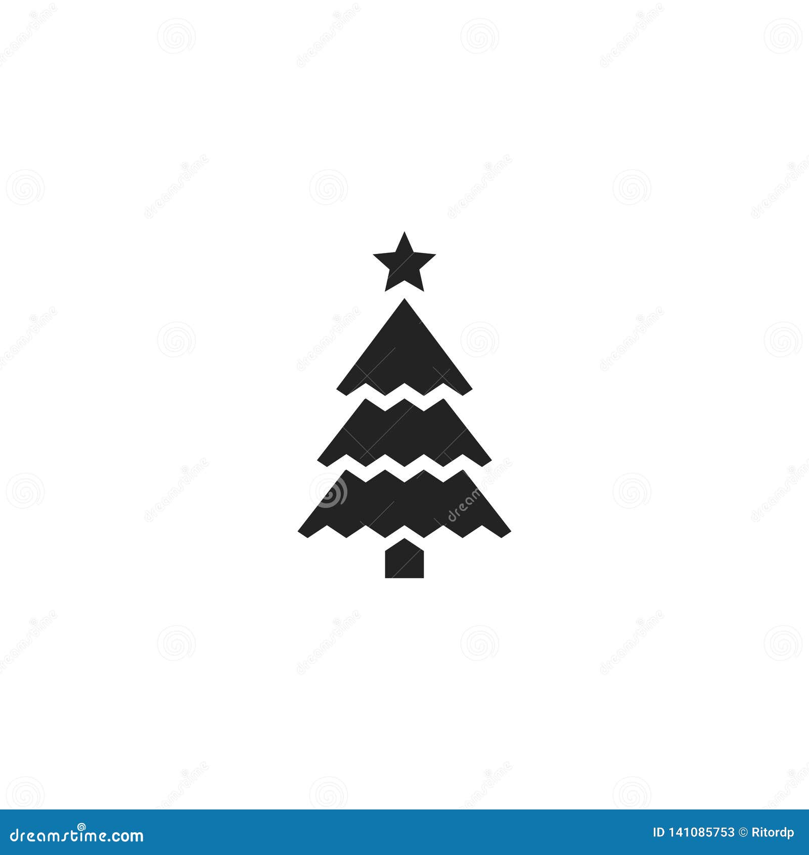 Ícone, Símbolo Ou Logotipo Do Vetor Do Glyph Da árvore De Natal Ilustração  do Vetor - Ilustração de filial, neve: 141085753