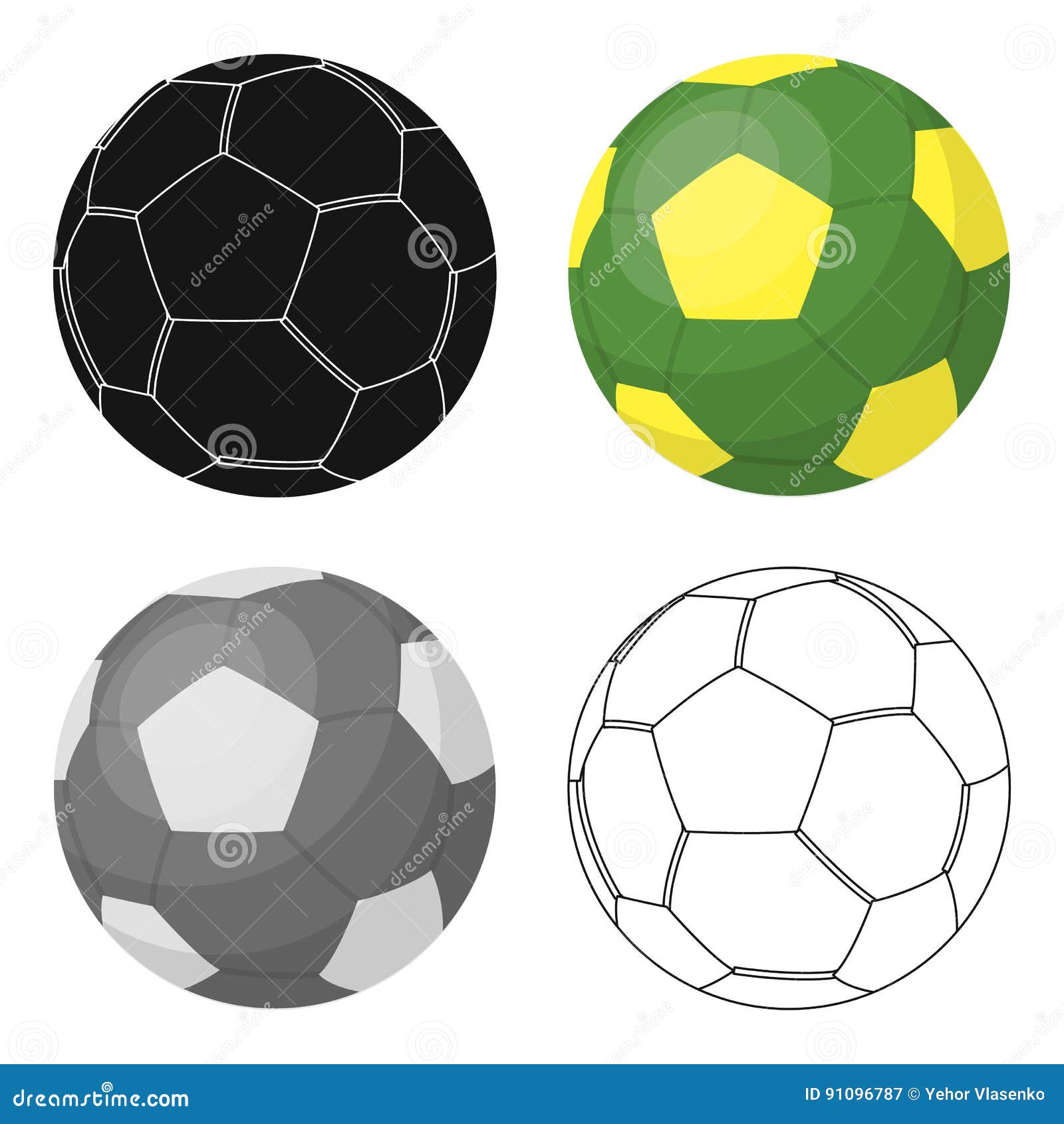 Ilustração de ícone de desenho animado de bola de futebol