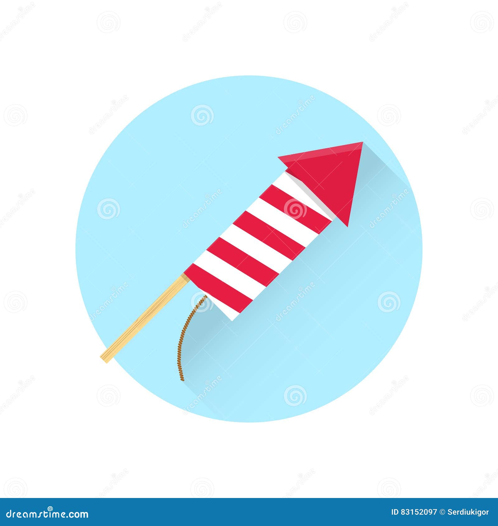 clipart de foguete de fogos de artifício do ano novo chinês. foguete  vermelho simples de fogos