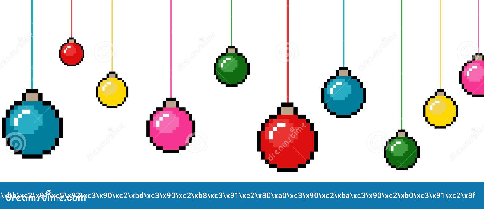 ícone De Ilustração Da árvore De Natal Simples De 8 Bits Pixel Art