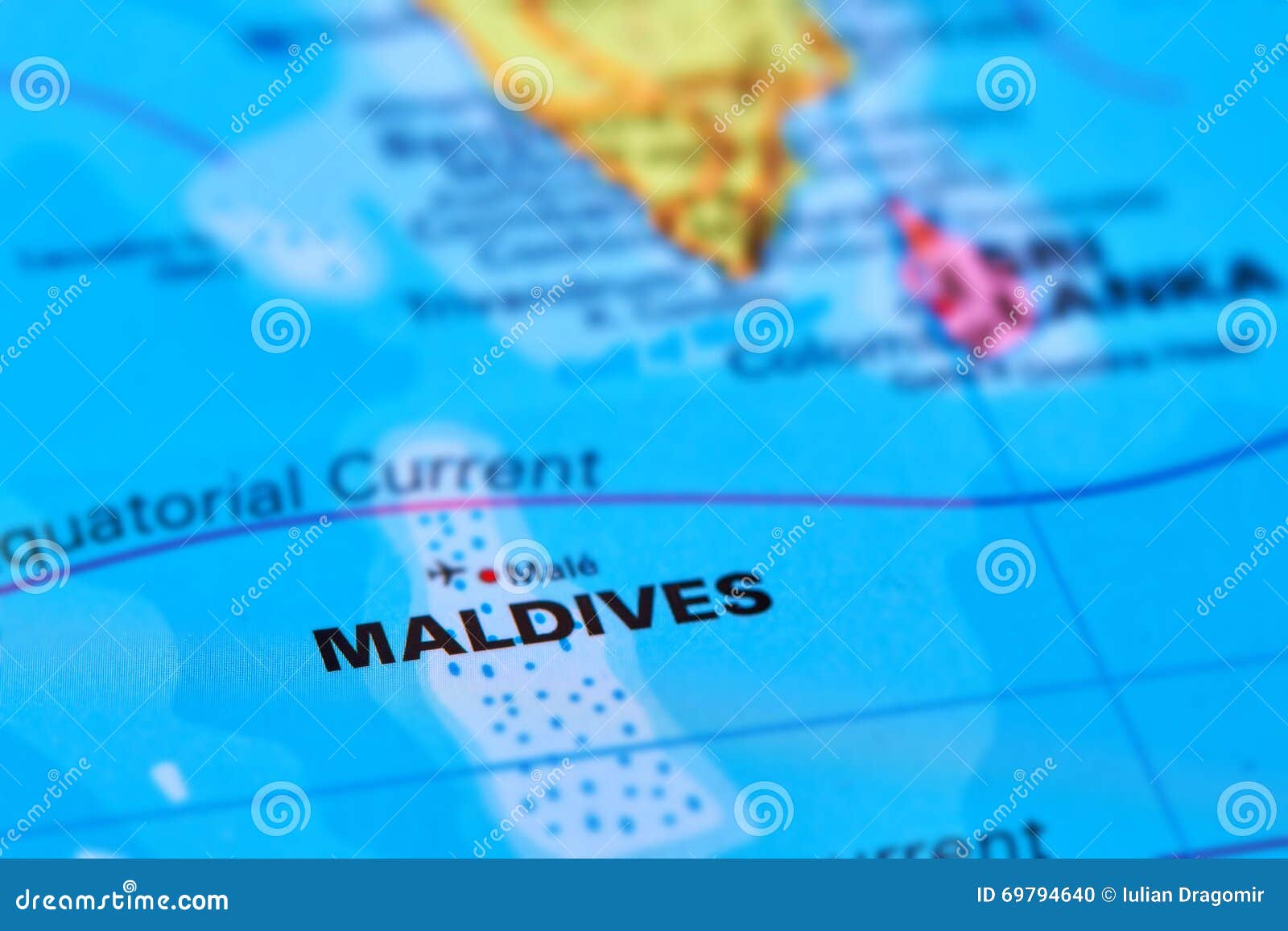 îles Des Maldives Sur La Carte Photo Stock Image Du Indien