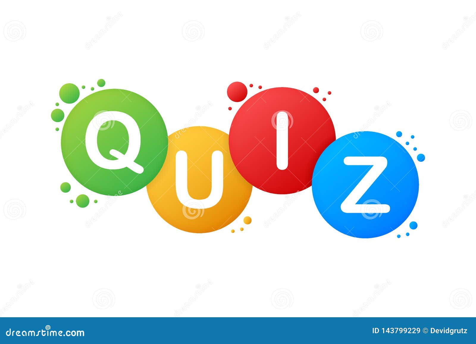 Quiz Logo with Speech Bubble Symbols, Concept of Questionnaire ...