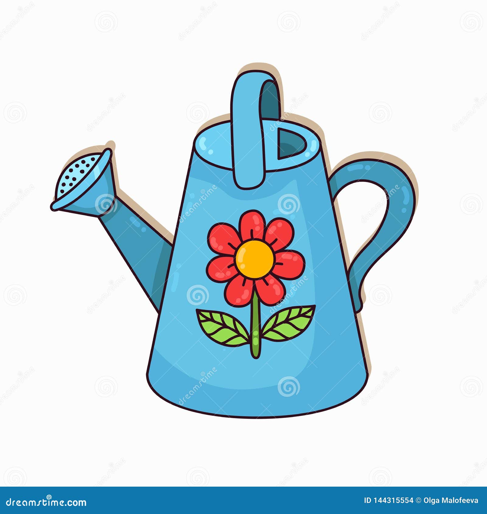 Watering can vector icon stock vector. Illustration of cartoon - 144315554 Watering can vector icon stock vector. Illustration of cartoon - 144315554