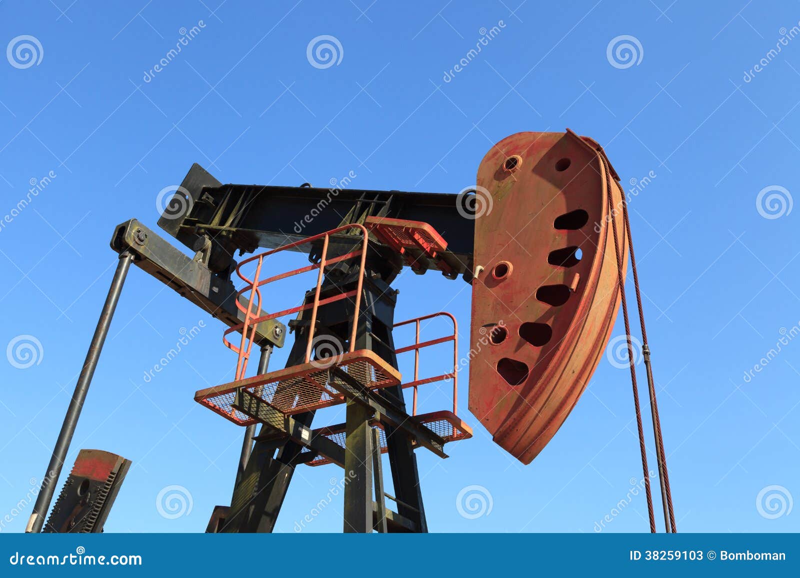 Öl-Pumpe Jack (Sauger Rod Beam) Stockbild - Bild von industrie