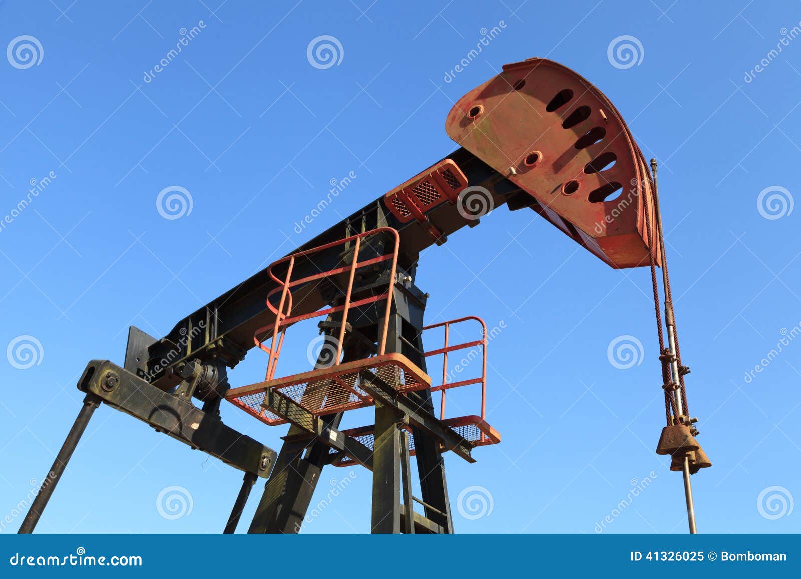 Öl-Pumpe Jack (Sauger Rod Beam) Stockbild - Bild von industrie