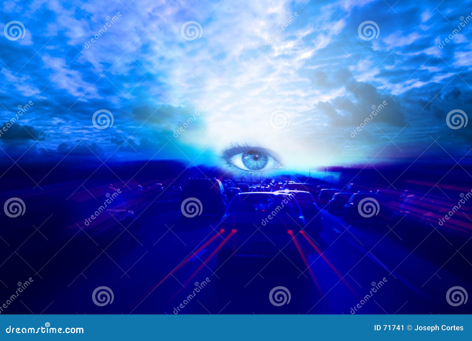 Ubernaturlich Stock Abbildung Illustration Von Auge Laufwerk 71741