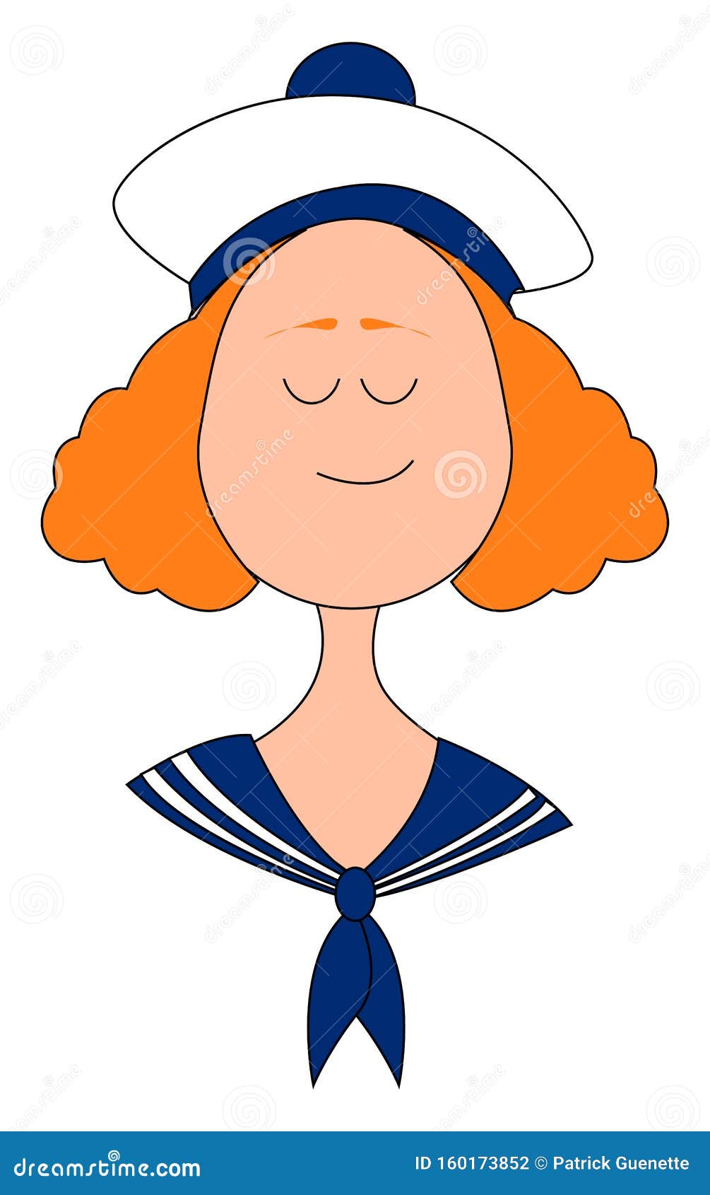 Μικρή γυναίκα ναύτης, εικονογράφηση, διάνυσμα Διανυσματική απεικόνιση -  εικονογραφία από babylonia, arroyos: 160173852