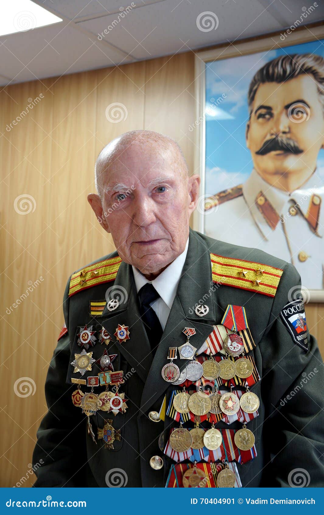 Παλαίμαχος της μάχης Stalingrad συνταγματάρχης Βλαντιμίρ Turov Στοκ Εικόνα  - εικόνα από arno: 70404901