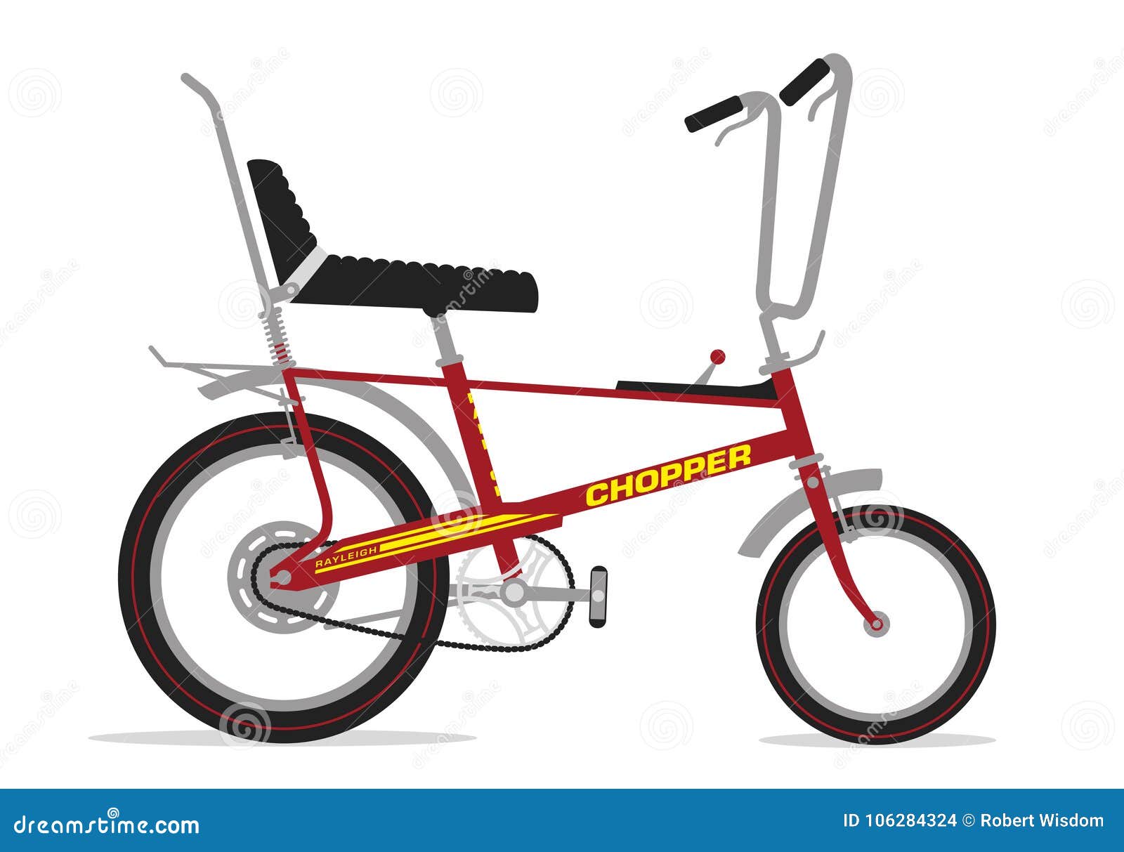 Ποδήλατο μπαλτάδων Raleigh απεικόνιση αποθεμάτων. εικονογραφία από  boysenberries - 106284324