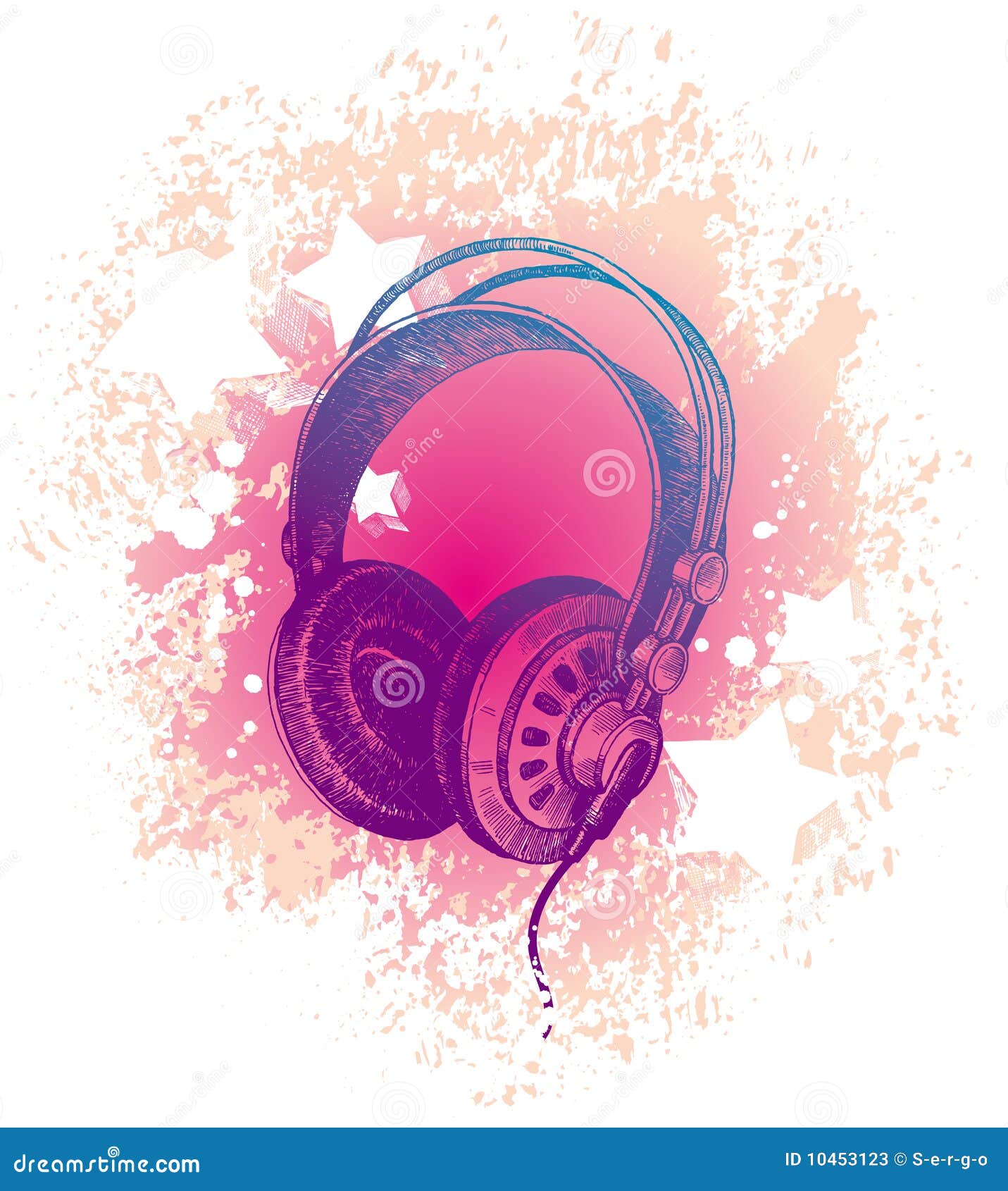 συρμένα το DJ ακουστικά S χ&epsilon Διανυσματική απεικόνιση - εικονογραφία  από arroyos: 10453123