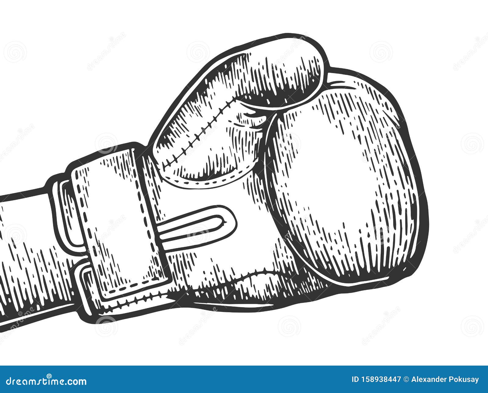 Χέρι στο σκίτσο με γάντια πυγμαχίας που φέρει χαραγή Διανυσματική  απεικόνιση - εικονογραφία από battlement: 158938447