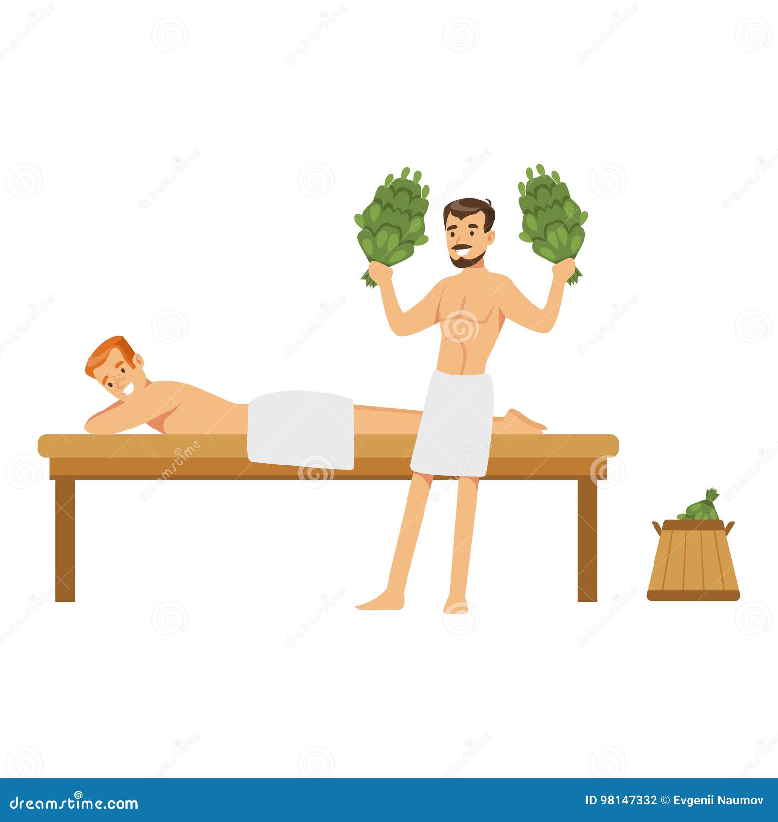 Баня на белом фоне