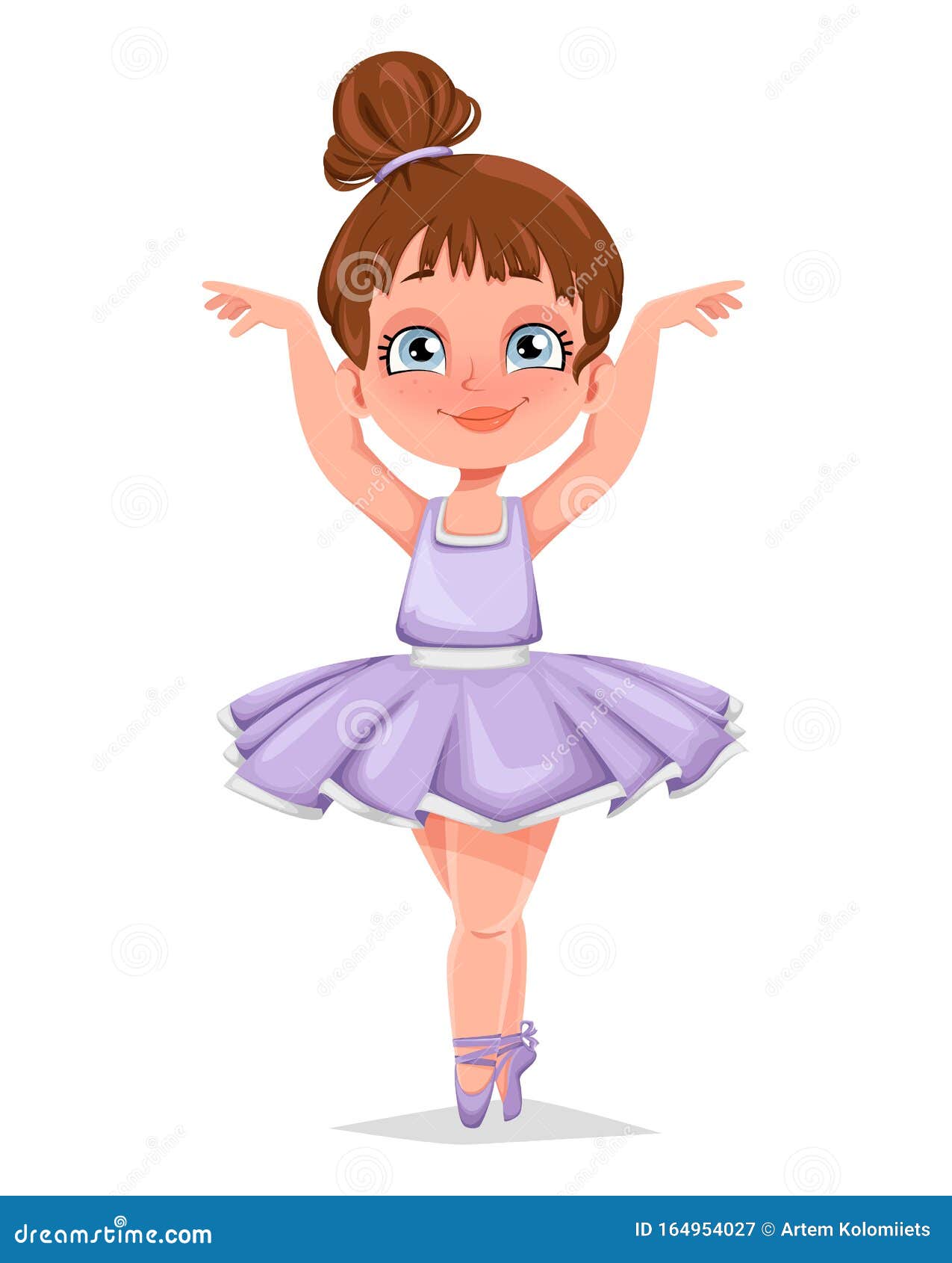 Χαριτωμένο κοριτσάκι μπαλαρίνα Διανυσματική απεικόνιση - εικονογραφία από  ballgames, arroyos: 164954027