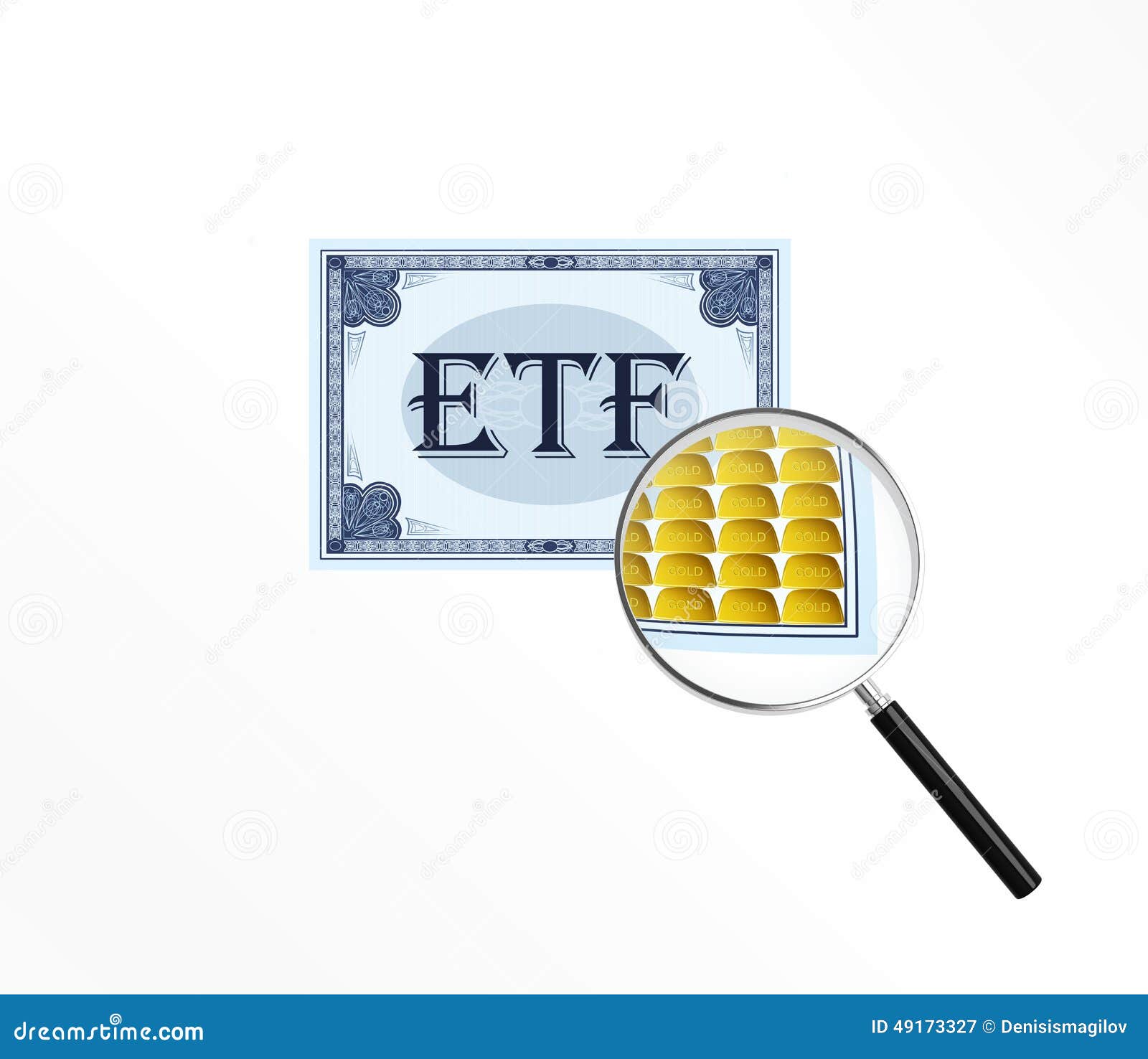 Ценные бумаги etf. Значок ETF. ETF illustration.