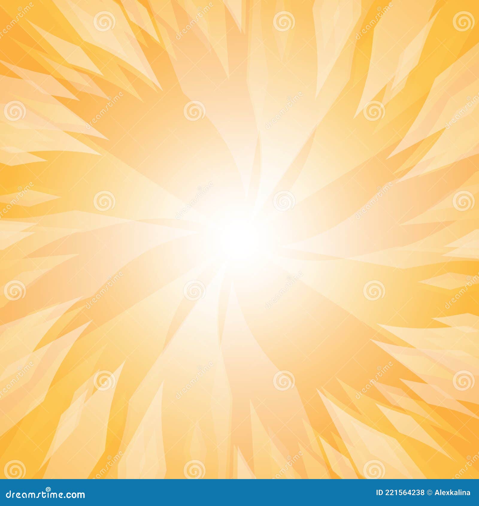 абстрактно-желтый фон с лучами солнца Иллюстрация вектора - иллюстрации  насчитывающей обои, концепция: 221564238