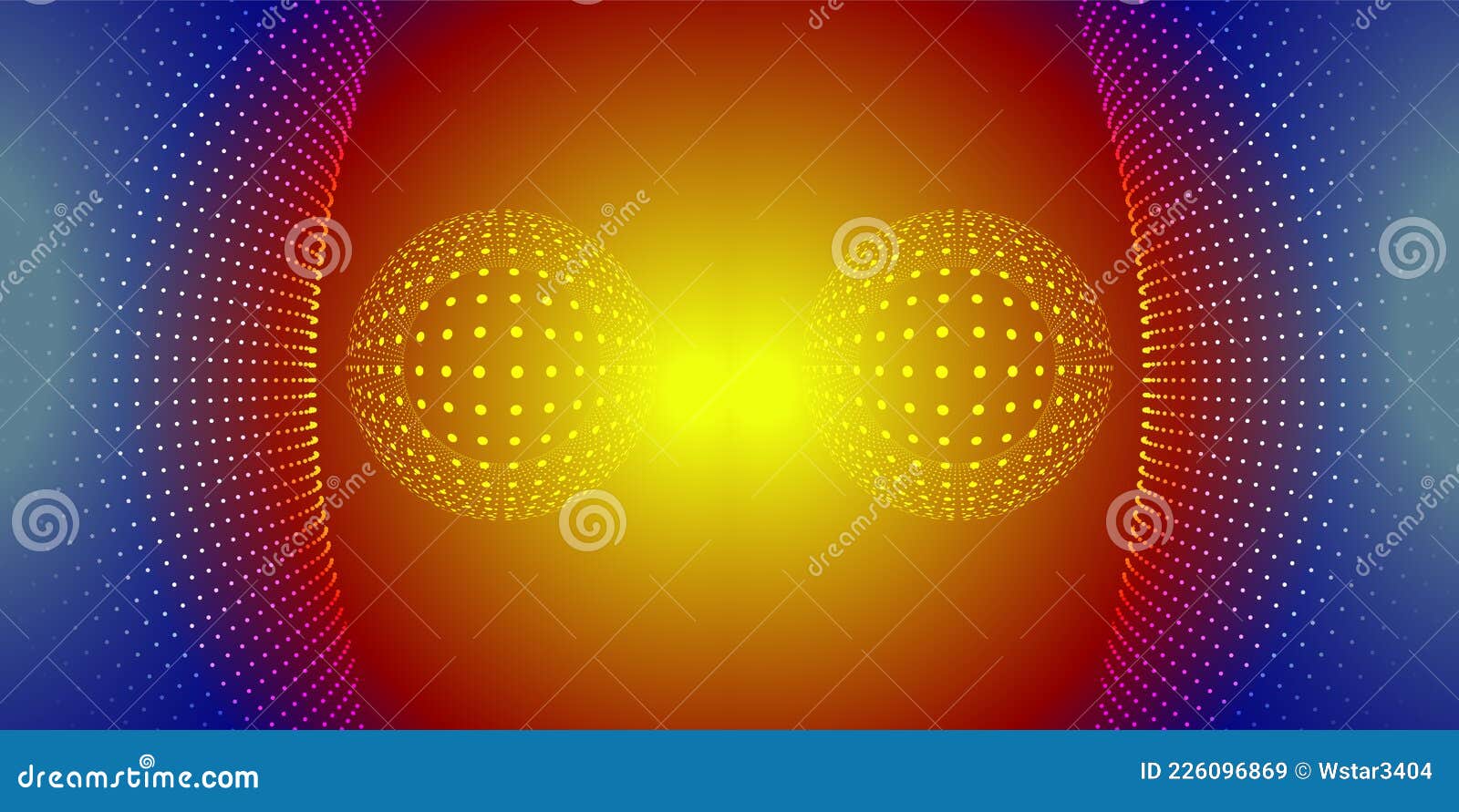 абстрактный фон с полутоном и сферой с синим оранжевым желтым и красным  цветовым градиентом Иллюстрация штока - иллюстрации насчитывающей  конструкция, влияние: 226096869