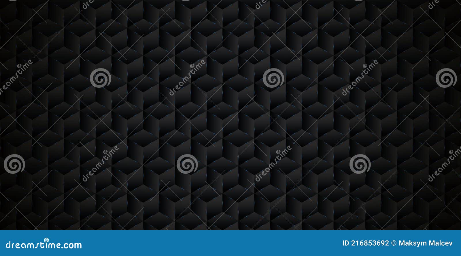 абстрактный черный прямоугольный геометрический фон с синим светом.  современная темная абстрактная векторная текстура. Иллюстрация вектора -  иллюстрации насчитывающей декоративно, концепция: 216853692