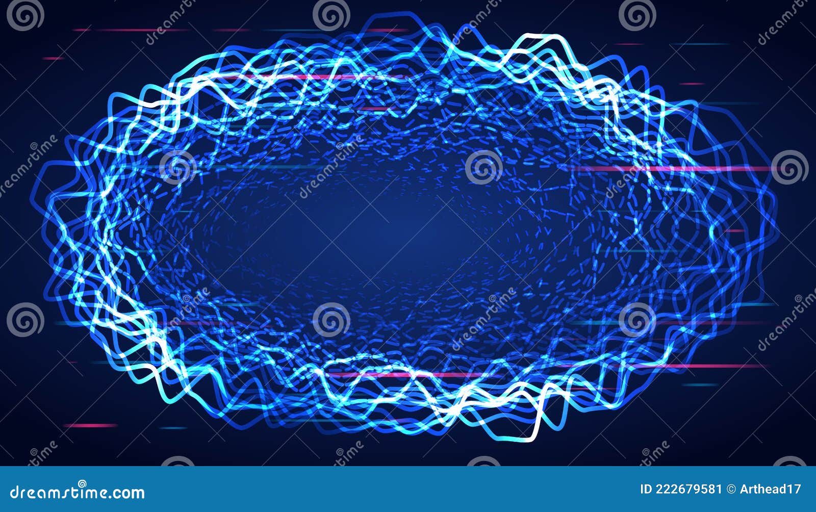 абстрактный электрический туннель для презентации или баннера. фон,  созданный из ударов молнии. вихревой вектор молнии Иллюстрация вектора -  иллюстрации насчитывающей дневно, яркое: 222679581