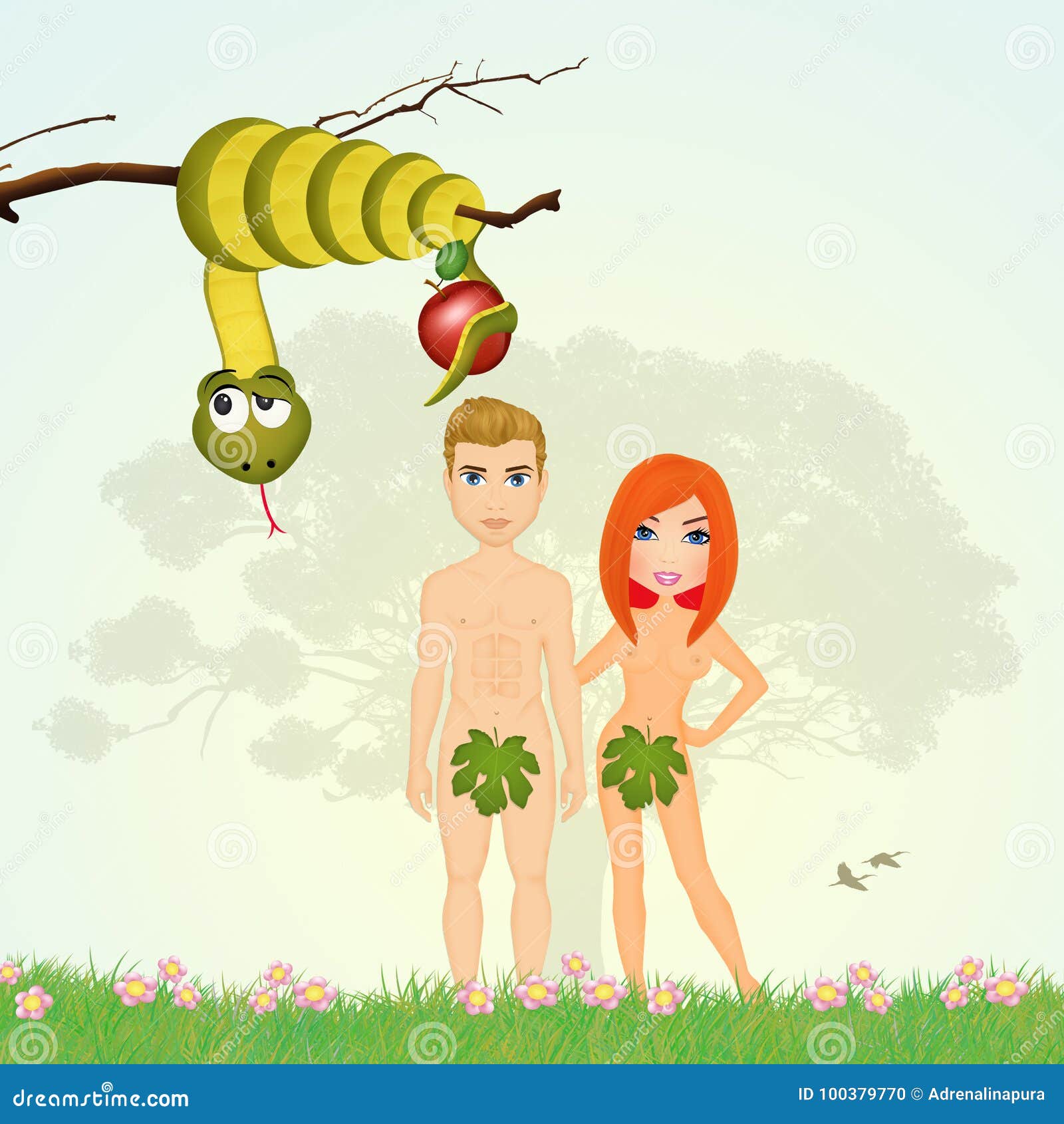Adam and eve naughty stroker
