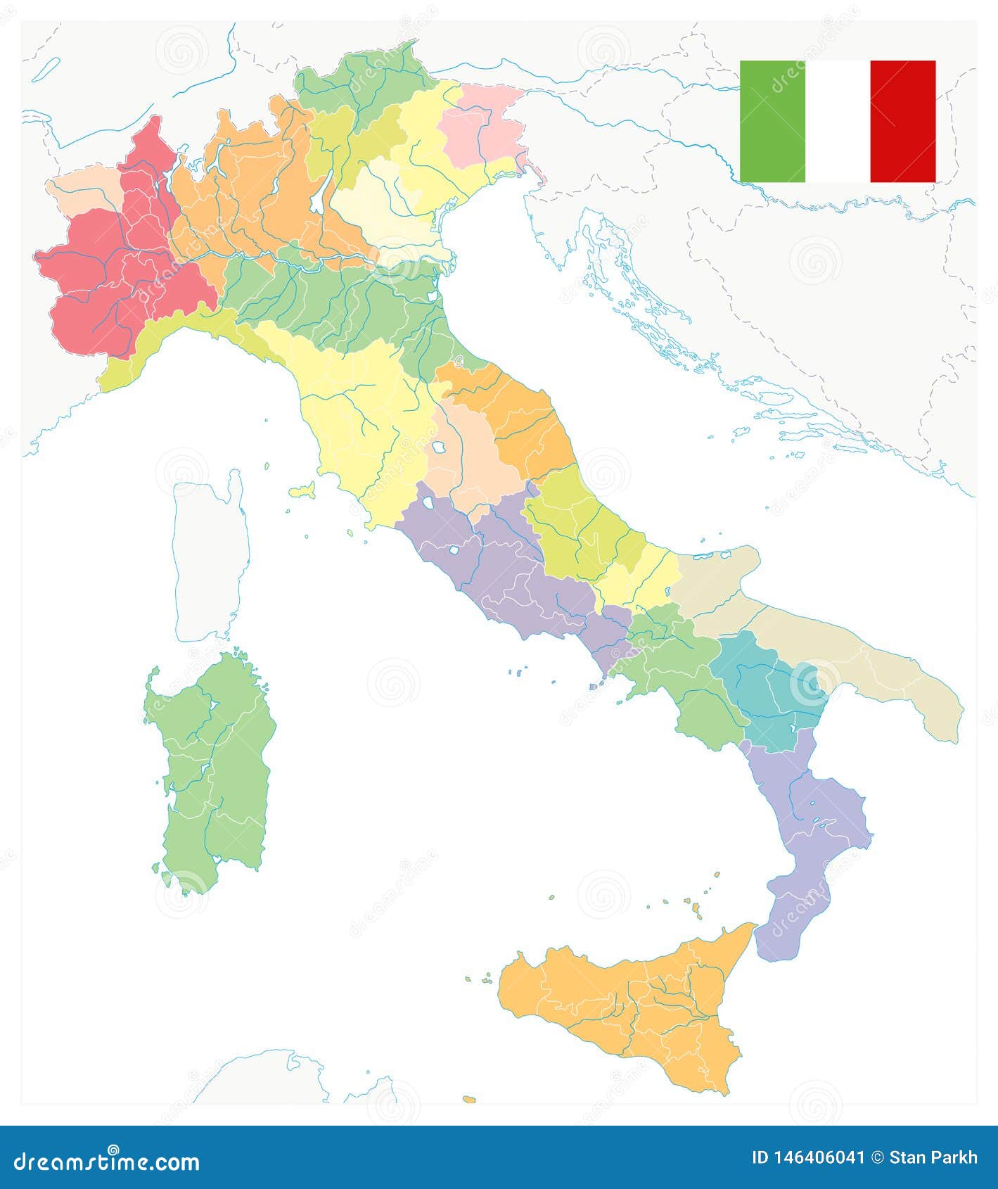 Горы отделяющие италию от остальной европы. Italy Administrative Map 1930.